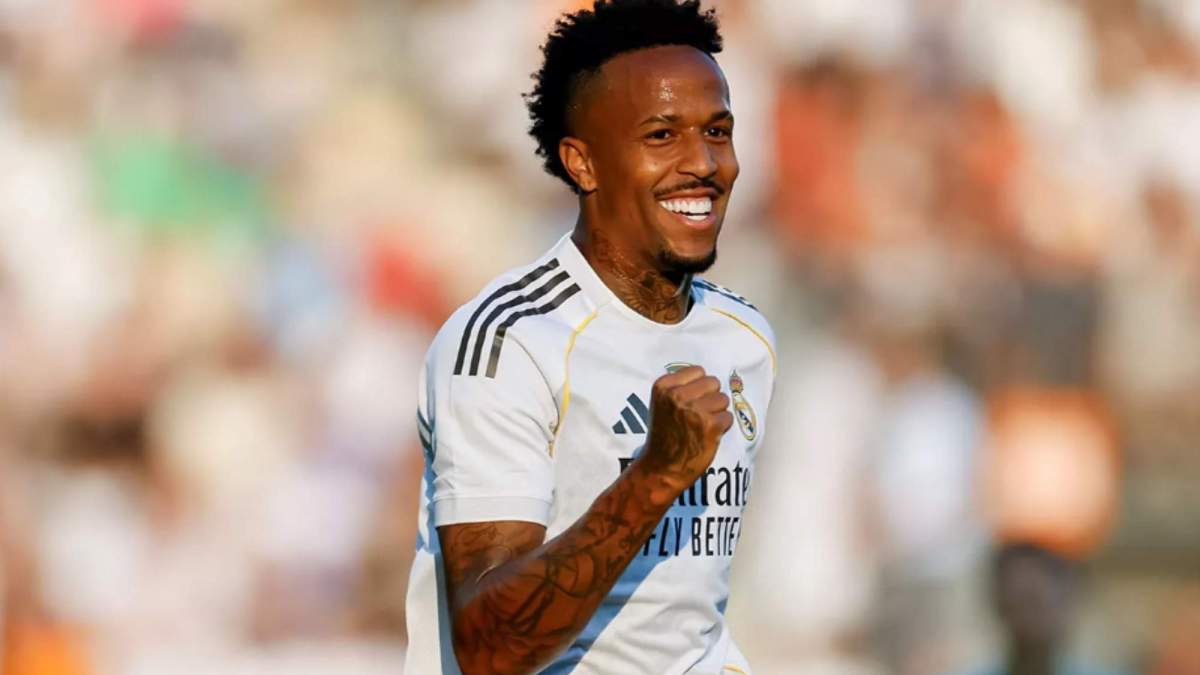 Militao celebrando su gol ante el WSG Tirol