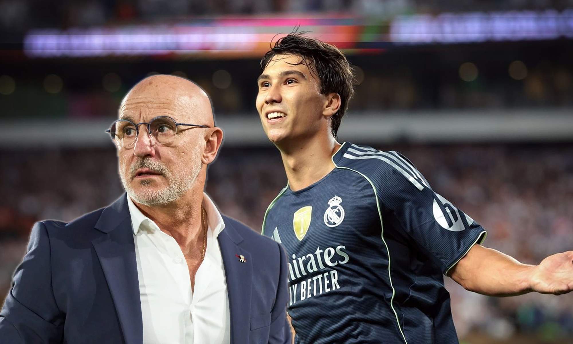De la Fuente avisa a Gonzalo a horas del debut del Madrid en Liga: "Que moleste..." 