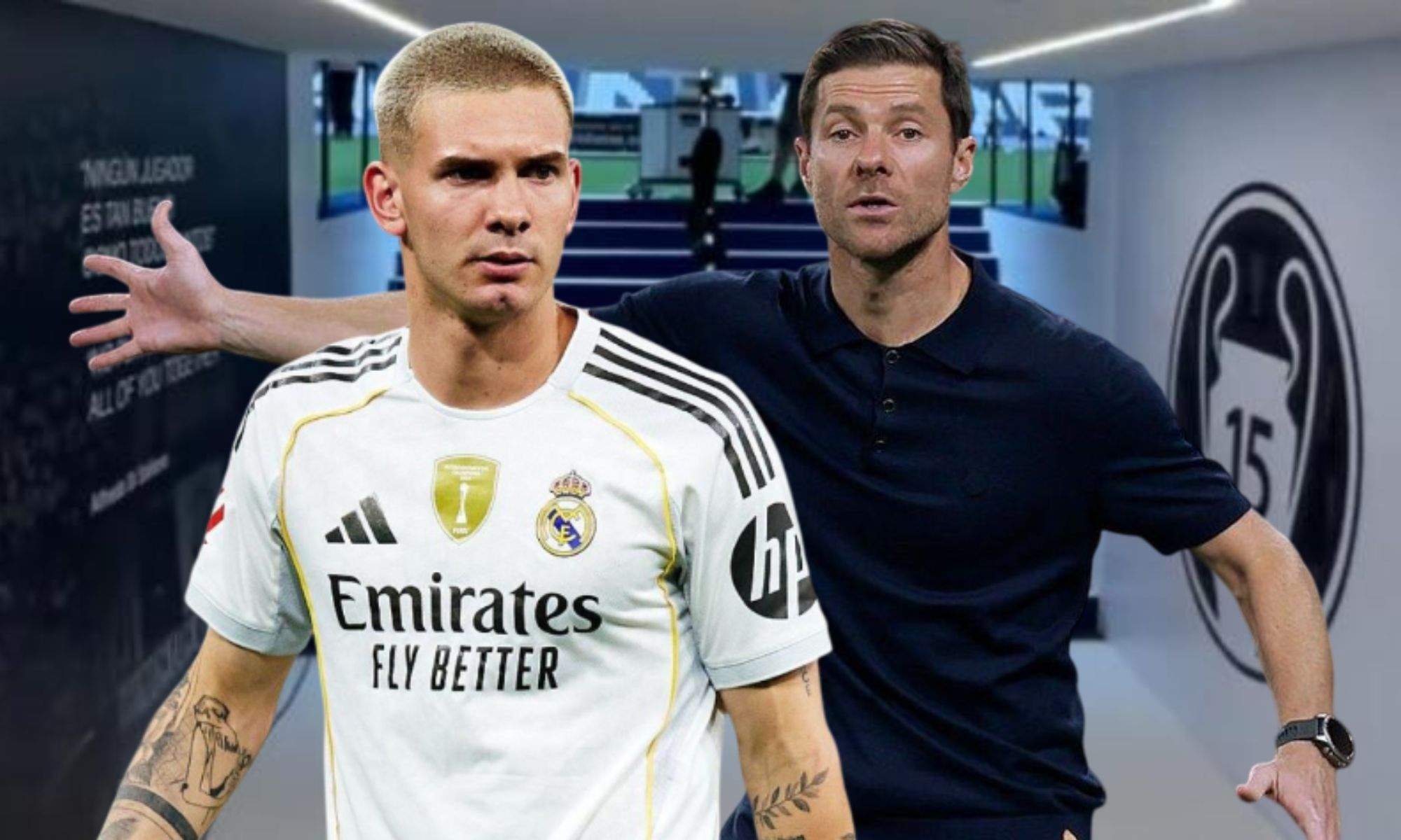 Franco Mastantuono se sincera con Xabi Alonso después de terminar el partido contra Osasuna