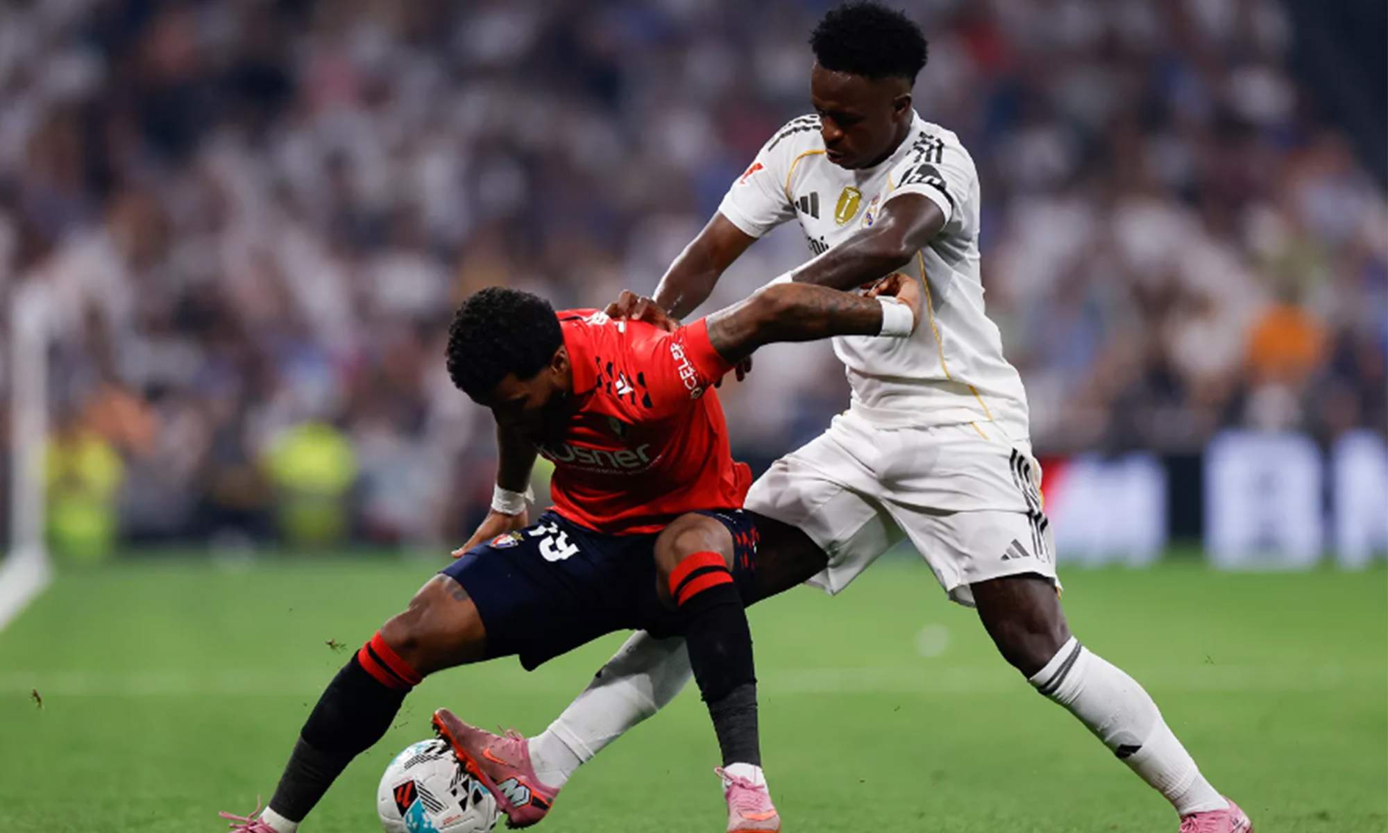 Vinícius Júnior durante el Real Madrid - Osasuna. 