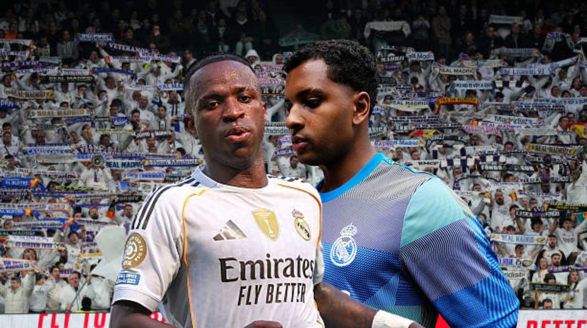 Rodrygo y Vinicius, vasos comunicantes en el Real Madrid. 