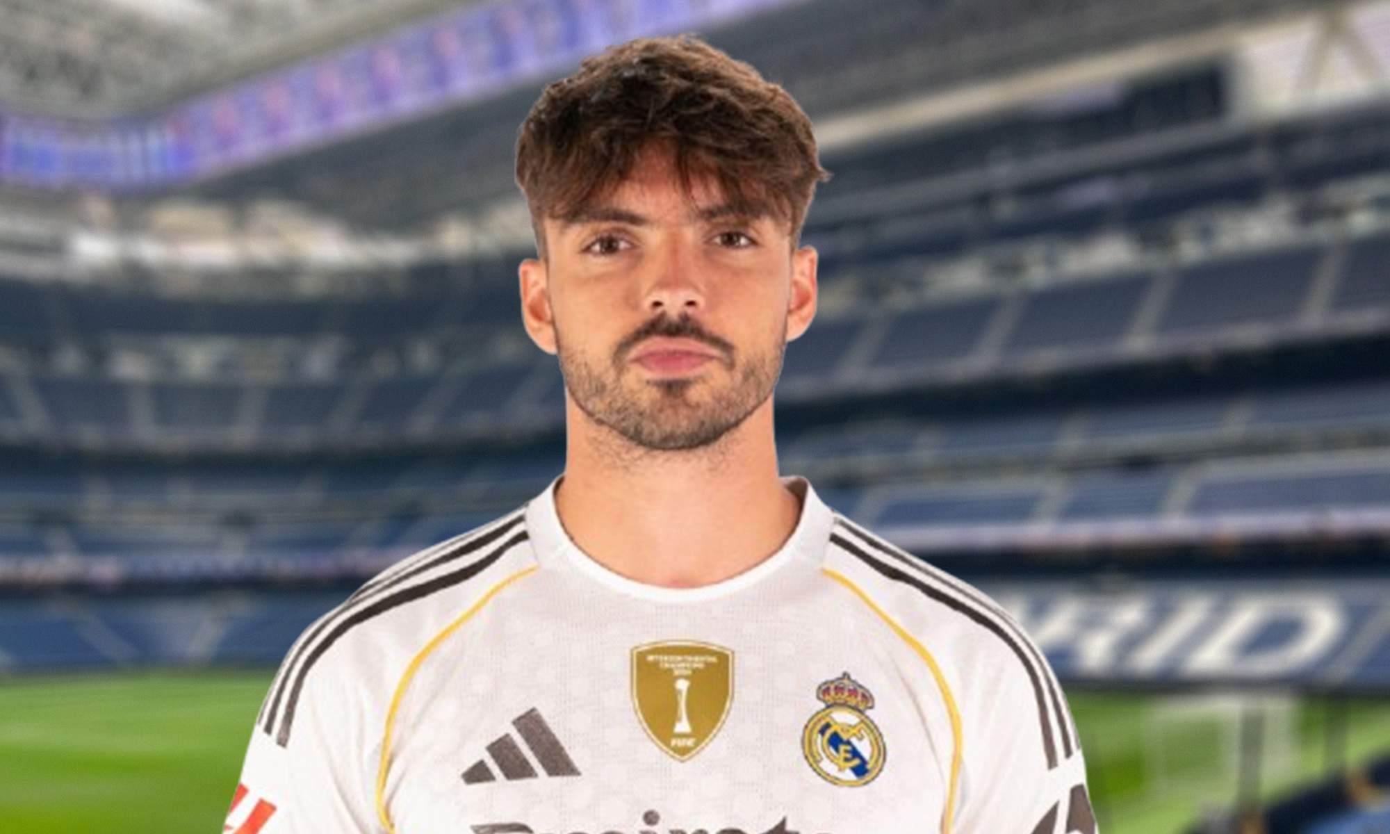 Raúl Asencio y el Santiago Bernabéu.