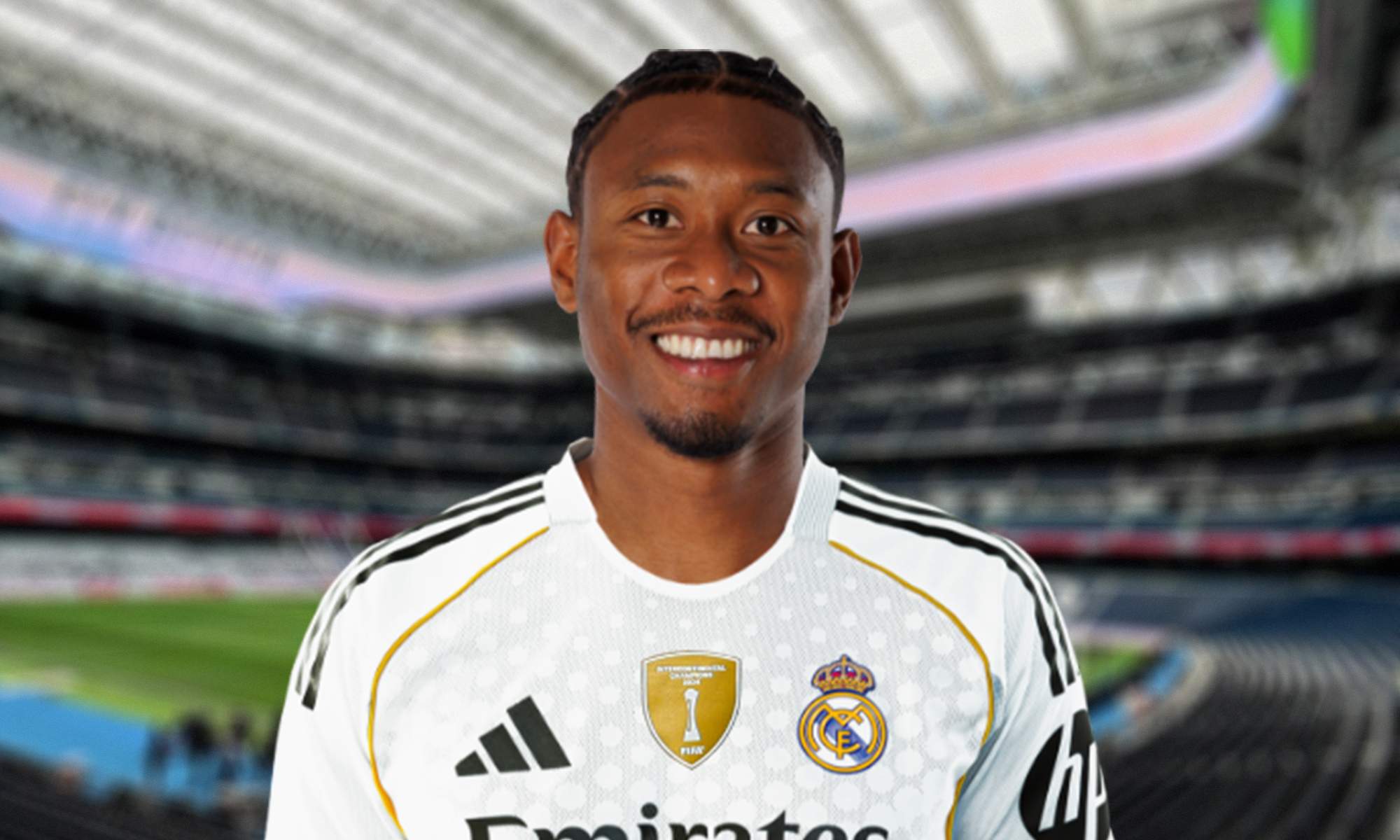David Alaba y el Santiago Bernabéu.