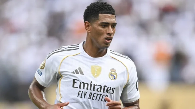 Jude Bellingham durante un partido con el Real Madrid. Jude Bellingham durante un partido con el Real Madrid.