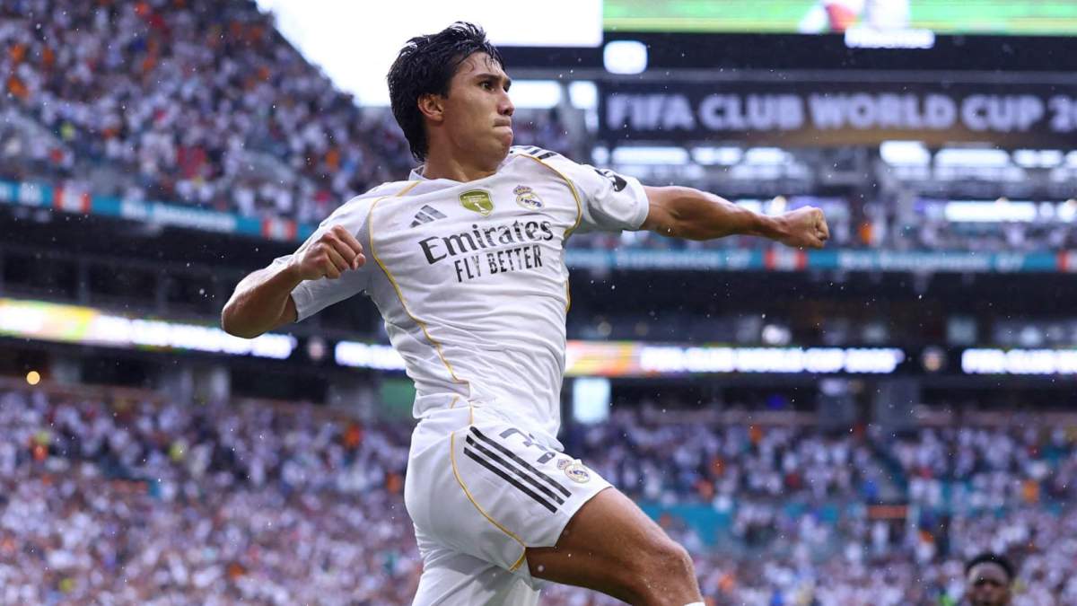 Gonzalo García, celebrando un gol con el Real Madrid en el Mundial de Clubes. Gonzalo García, celebrando un gol con el Real Madrid en el Mundial de Clubes.