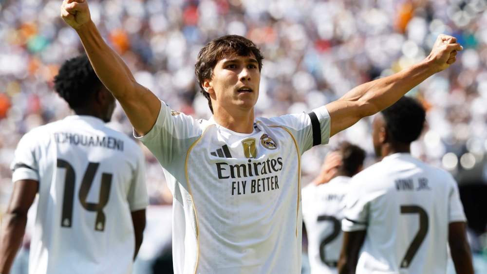 Gonzalo García, celebrando uno de sus goles con el Real Madrid en un partido del Mundial de Clubes. Gonzalo García, celebrando uno de sus goles con el Real Madrid en un partido del Mundial de Clubes.