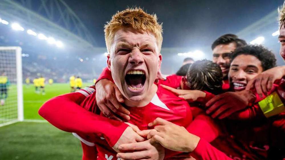 Kees Smit jugando con el AZ Alkmaar