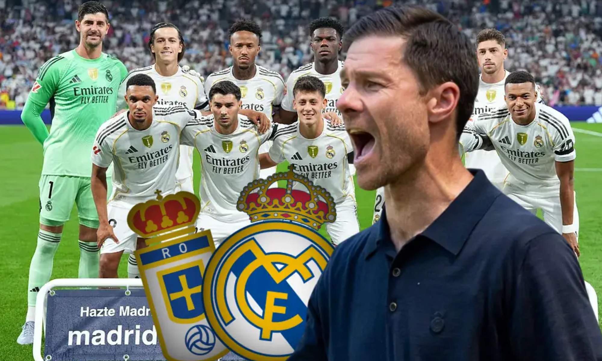 Xabi Alonso ha introducido cambios importantes en la alineación del Real Madrid para enfrentarse esta noche al Oviedo.