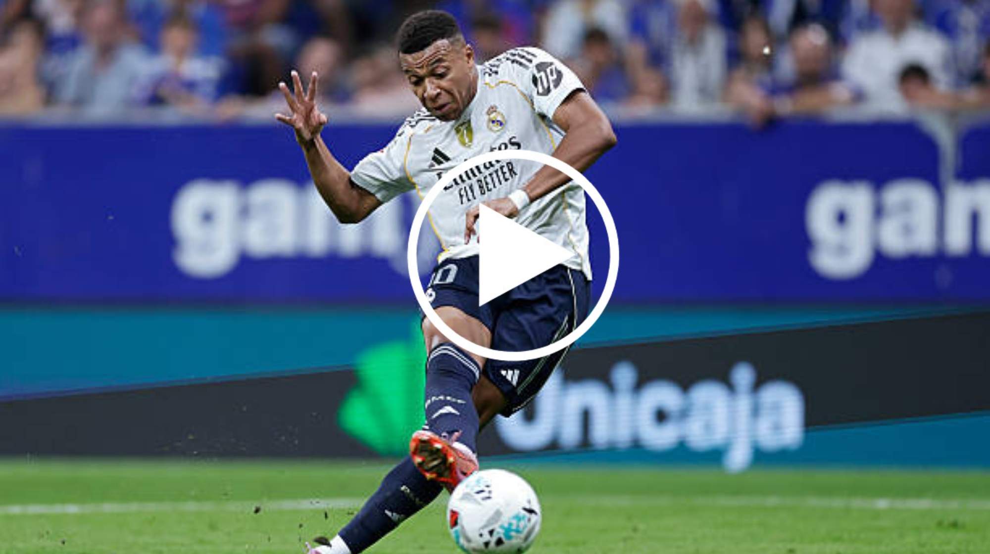 Mbappé no perdona y pone el 0-2 en Oviedo. 