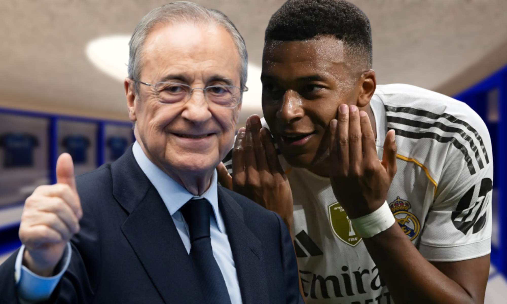 Florentino Pérez felicitó a Kylian Mbappé después de su 'doblete' ante el Oviedo y le auguró otro Pichichi para esta temporada.