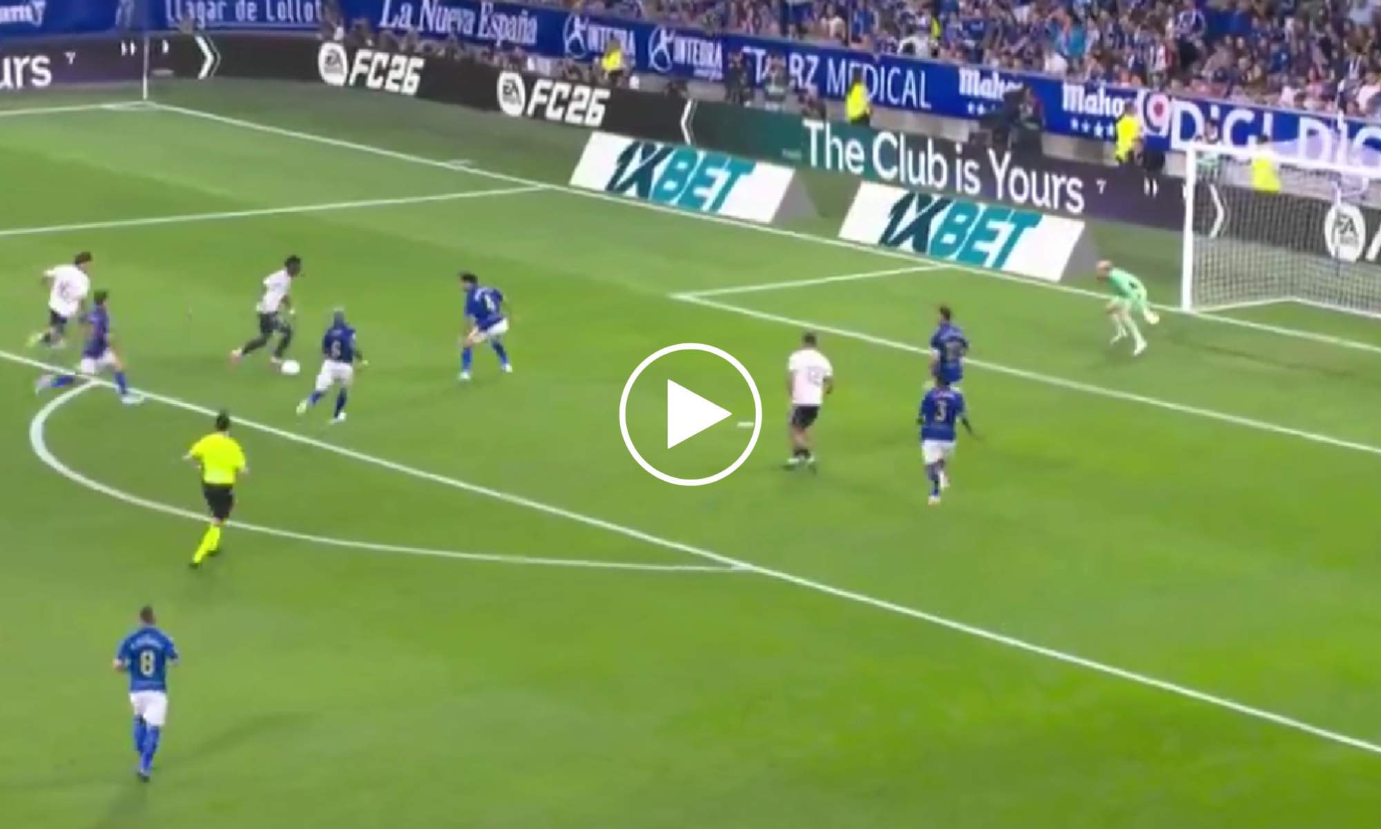 Vinicius puso el definitivo 0-3 en el Carlos Tartiere