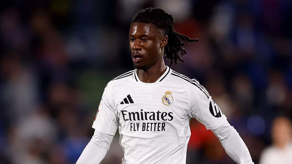 Camavinga jugando con el Real Madrid