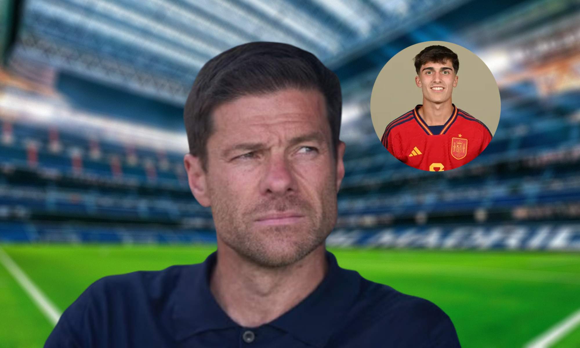 Xabi Alonso, una foto de Manuel Ángel y el Santiago Bernabéu.
