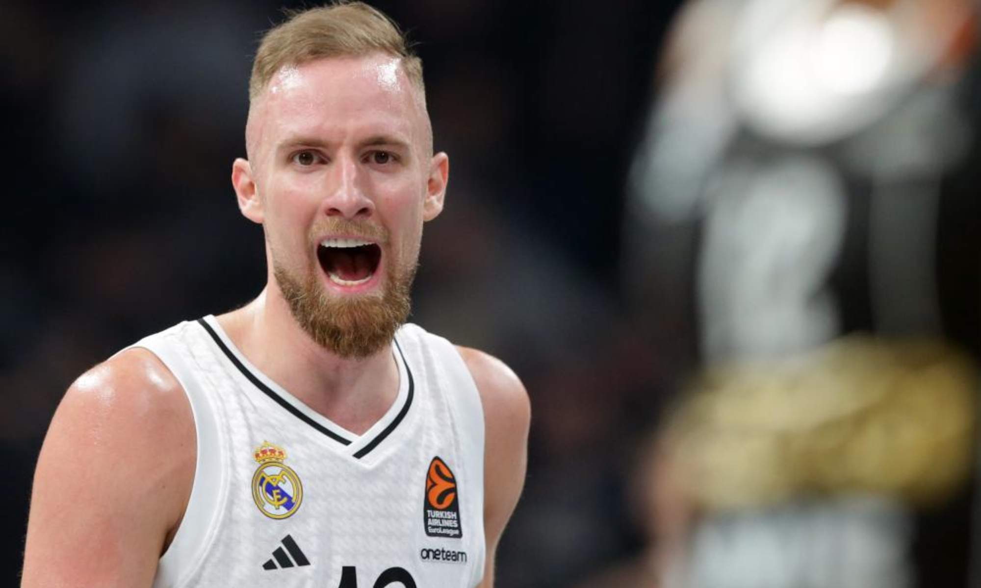 Dzanan Musa, durante un partido del Real Madrid en la Euroliga el año pasado.