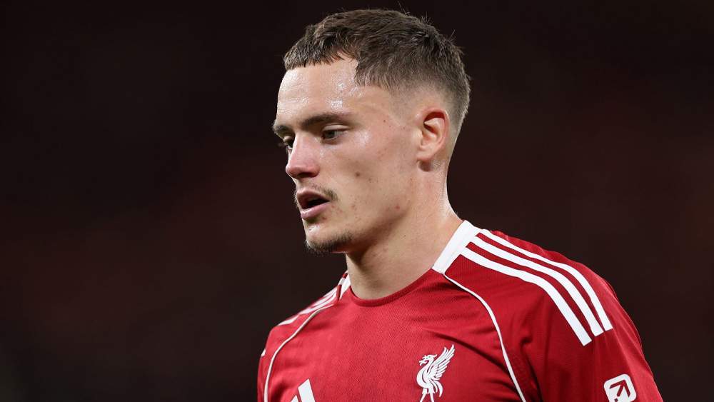 Wirtz jugando con el Liverpool