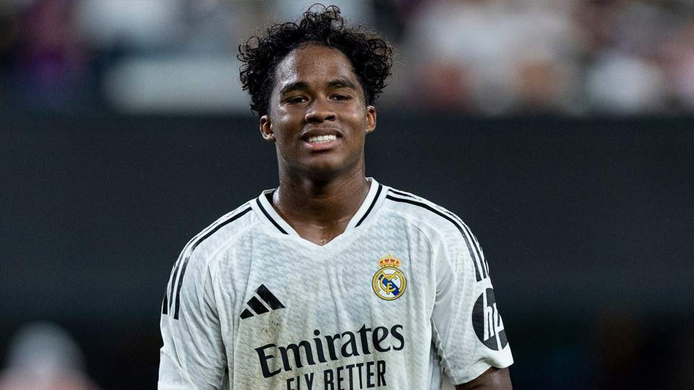 Endrick jugando con el Real Madrid