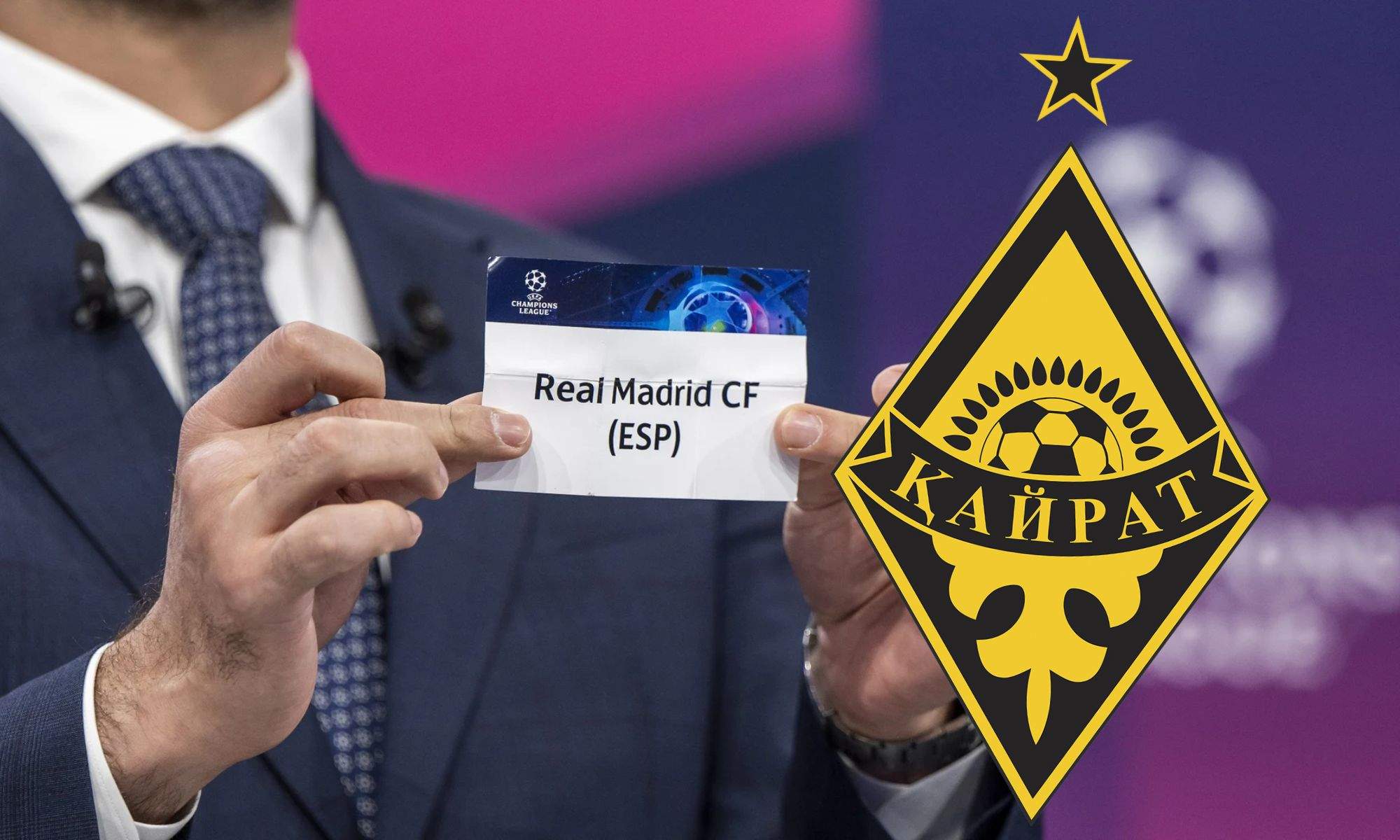 El Real Madrid se enfrentará al Kairat Almaty en la fase liga de la Champions League