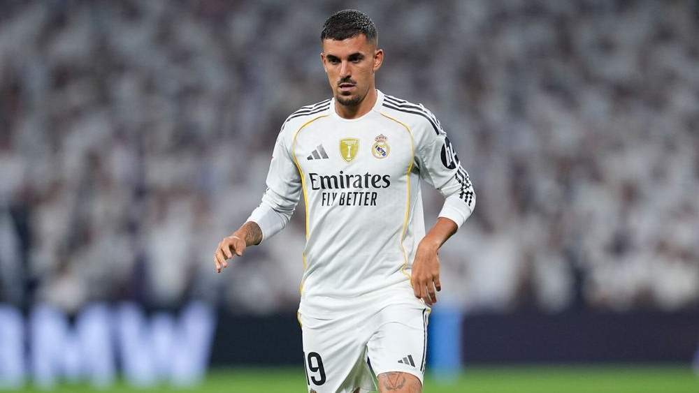 Ceballos jugando con el Real Madrid