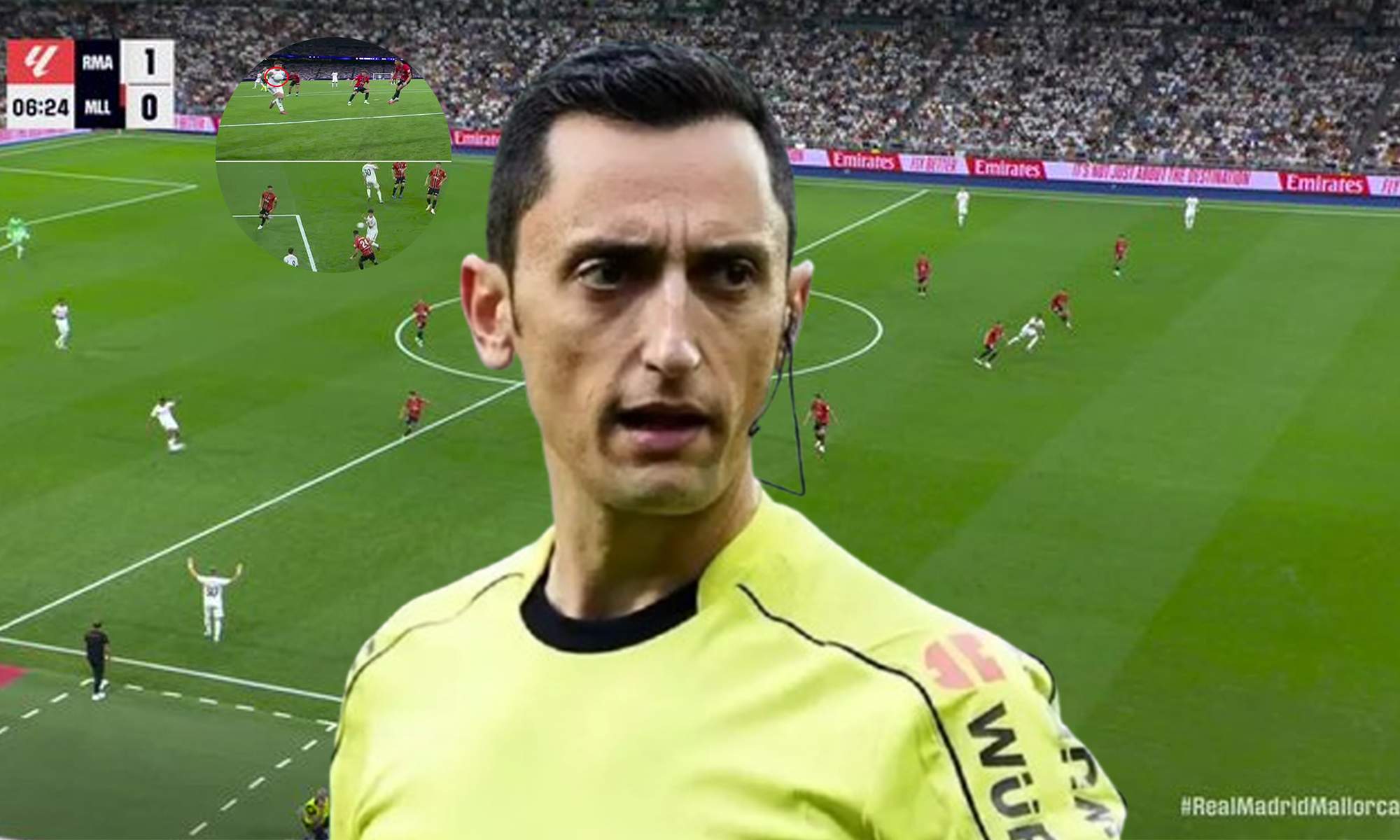 Sánchez Martínez, el fuera de juego de Kylian Mbappé y la mano de Arda.