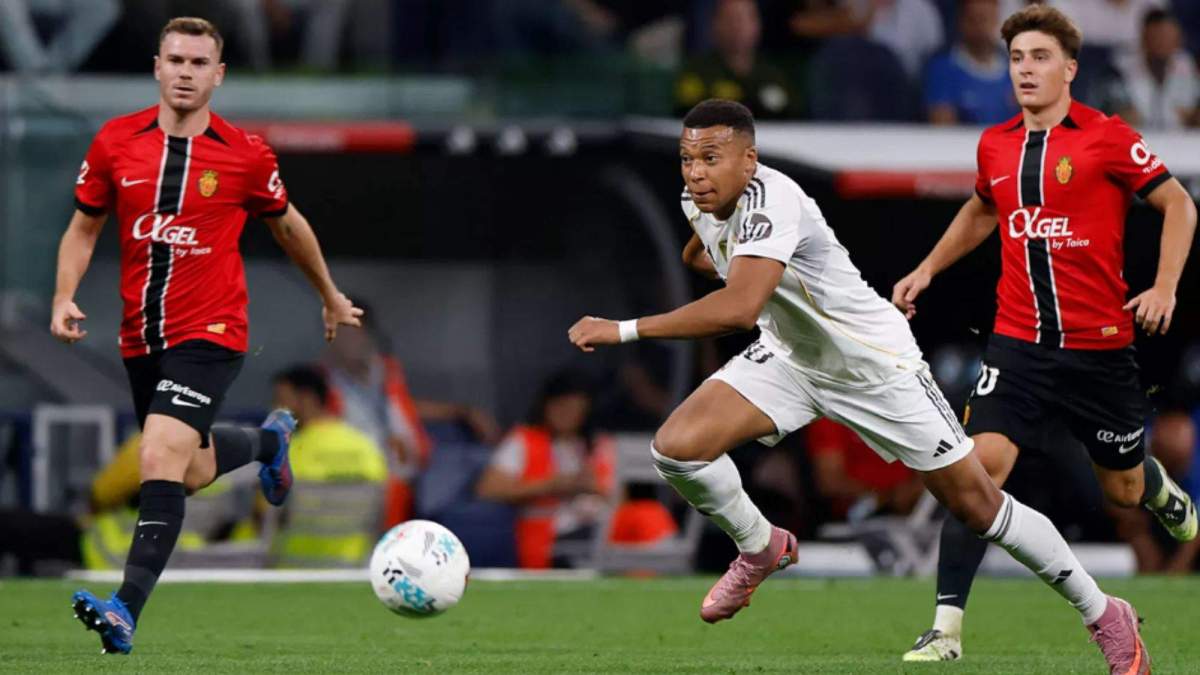 Kylian Mbappé durante el Real Madrid-Real Mallorca Kylian Mbappé durante el Real Madrid-Real Mallorca