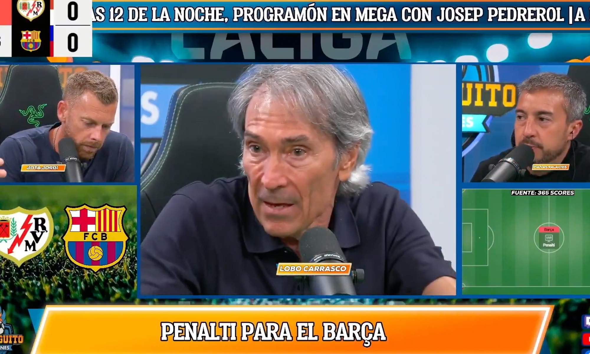 Lobo Carrasco estalla contra Jota Jordi por el penalti a Lamine Yamal: "En la vida es..."
