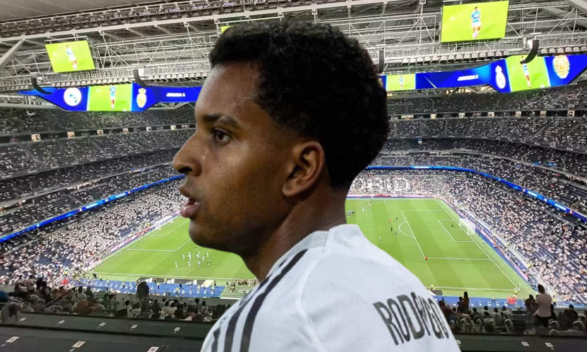 Rodrygo Goes y el Santiago Bernabéu.
