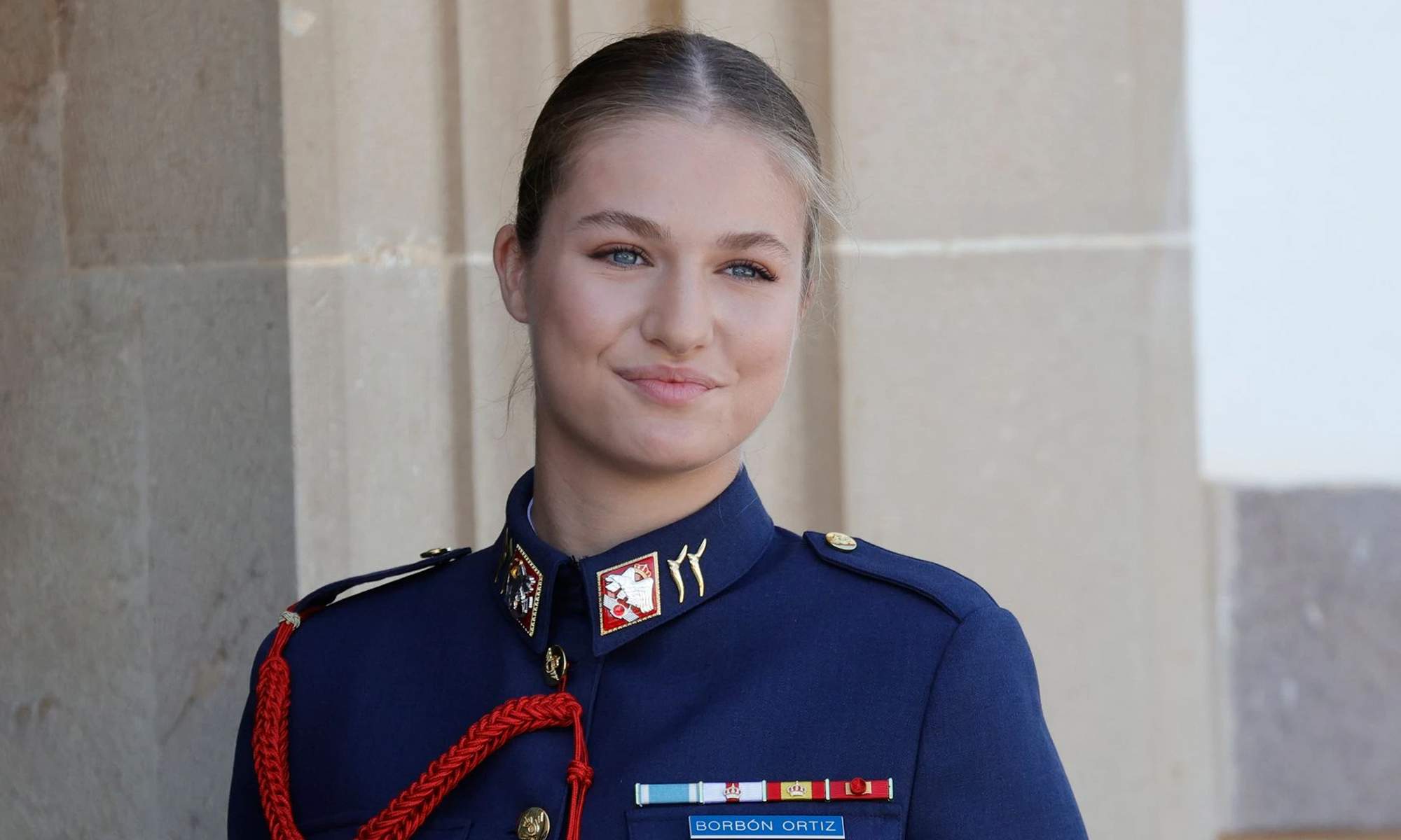 Princesa Leonor durante su etapa de formación militar. 