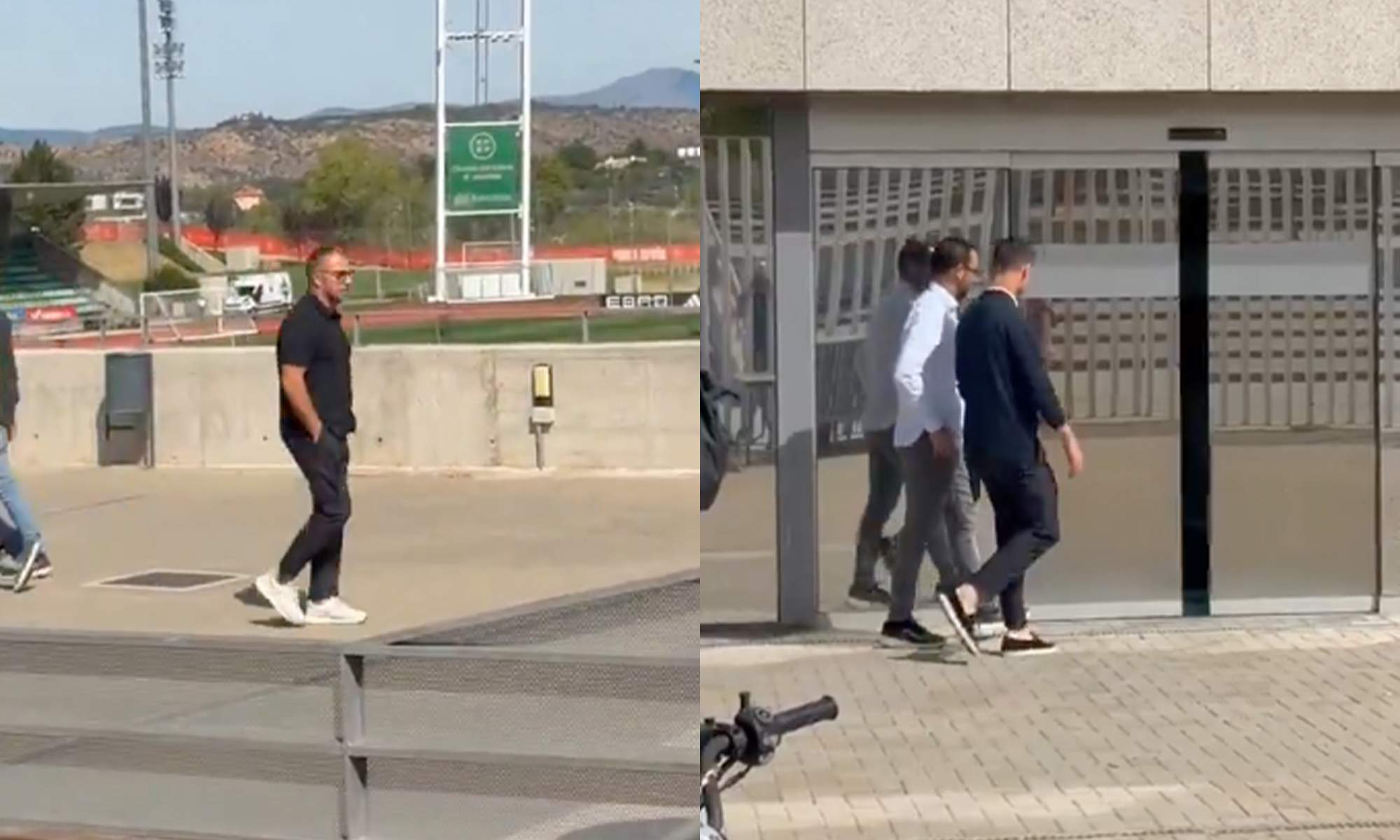 Xabi Alonso casi 'choca' con Flick en la reunión de los entrenadores de la Liga