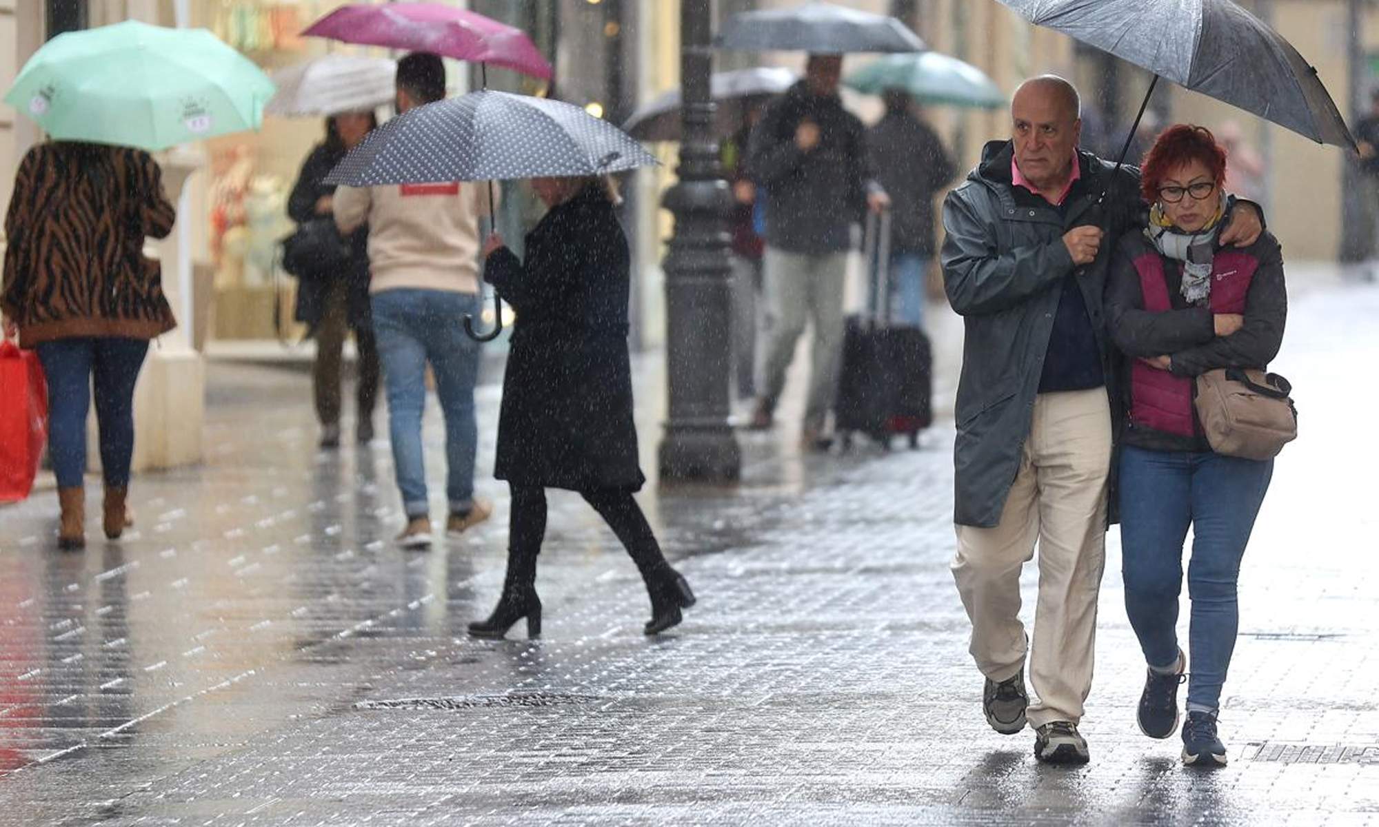 Un lugar de España lloviendo.