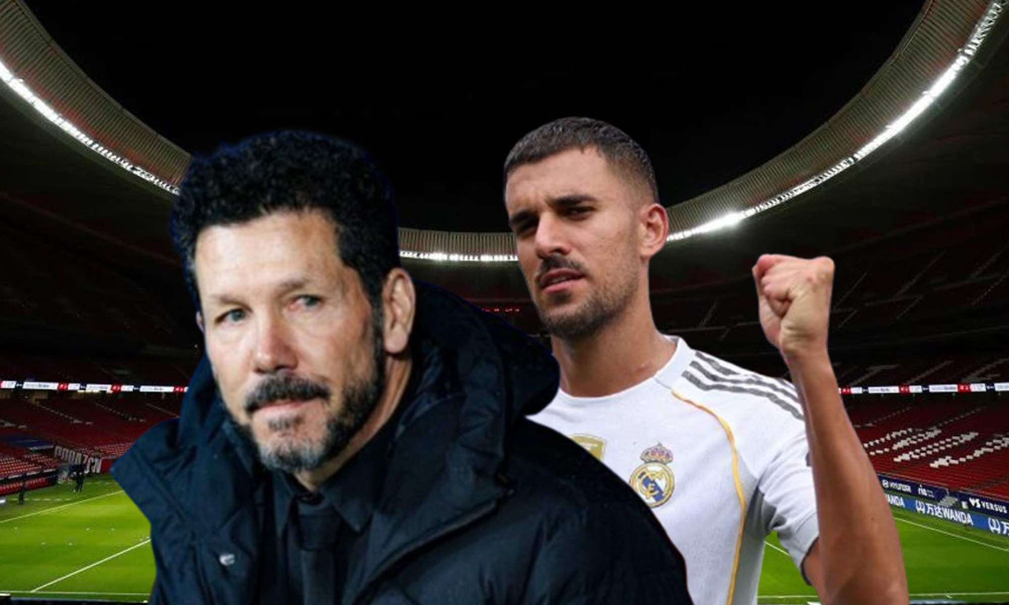 Cholo Simeone, Dani Ceballos y el Metropolitano, estadio del Atlético de Madrid.