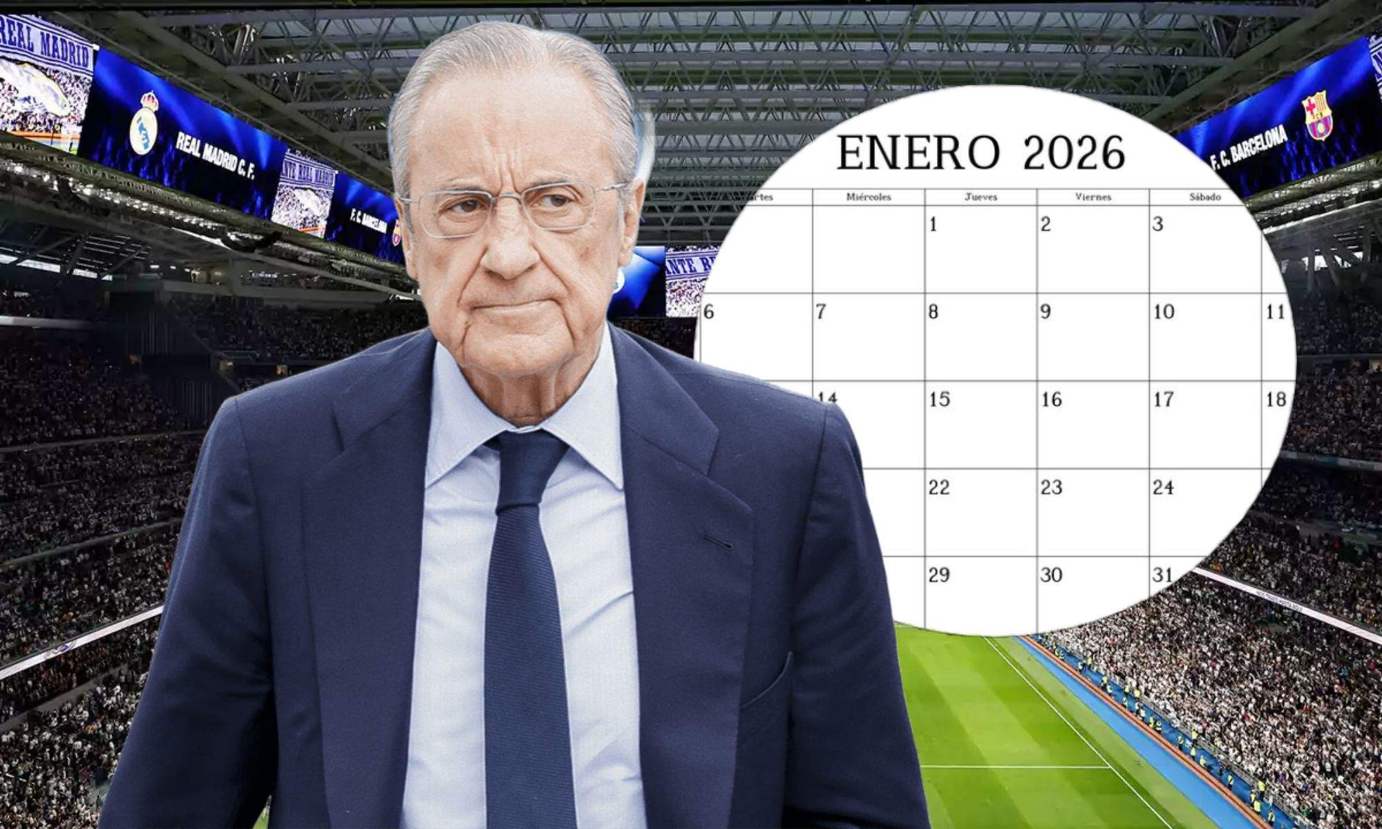 Florentino Pérez define la hoja de ruta madridista para el primer mercado de 2026