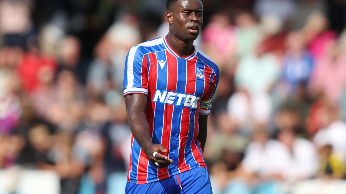 Marc Guehi jugando un partido con el Crystal Palace. Marc Guehi jugando un partido con el Crystal Palace.
