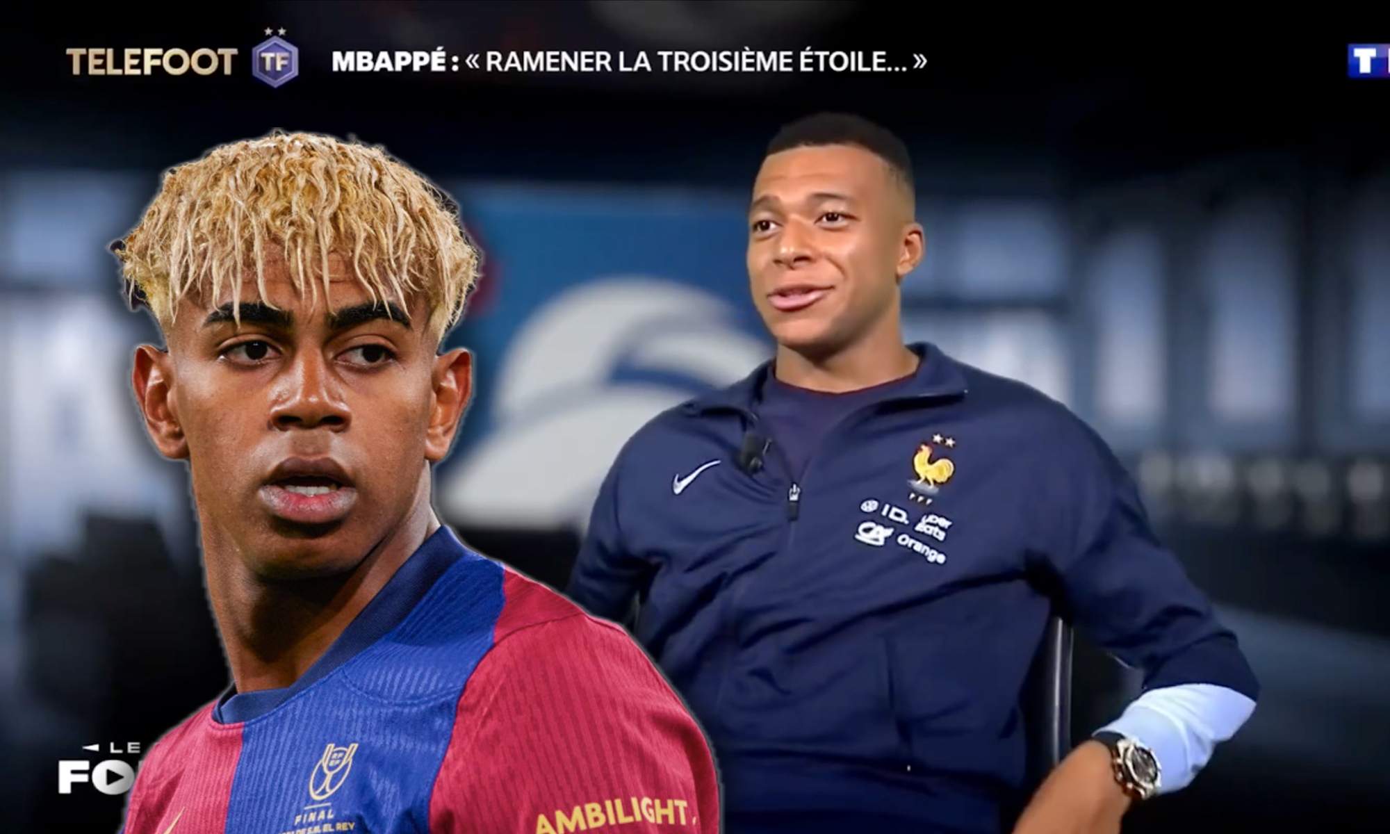La reacción de Mbappé cuando le preguntan por Lamine Yamal que no gustará al Barça