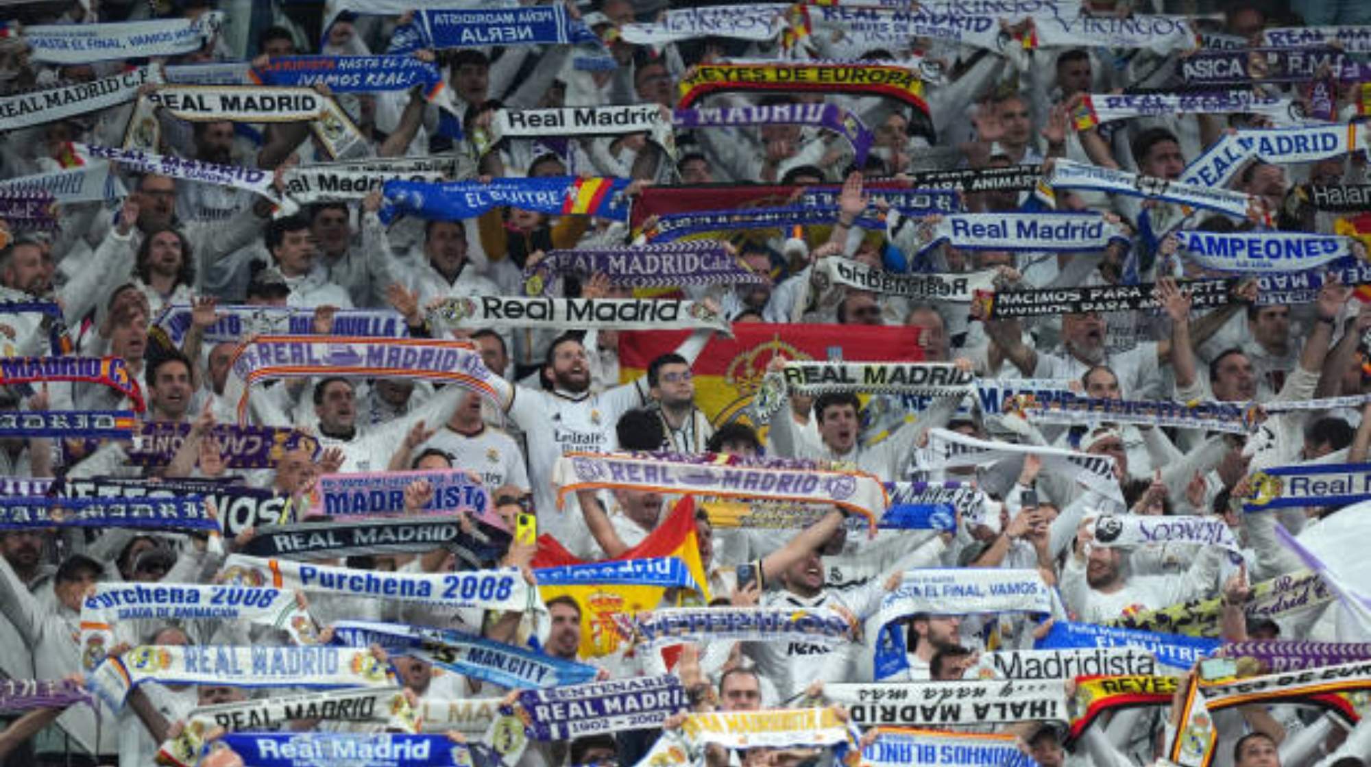 Esta es la letra de los tres himnos del Real Madrid.