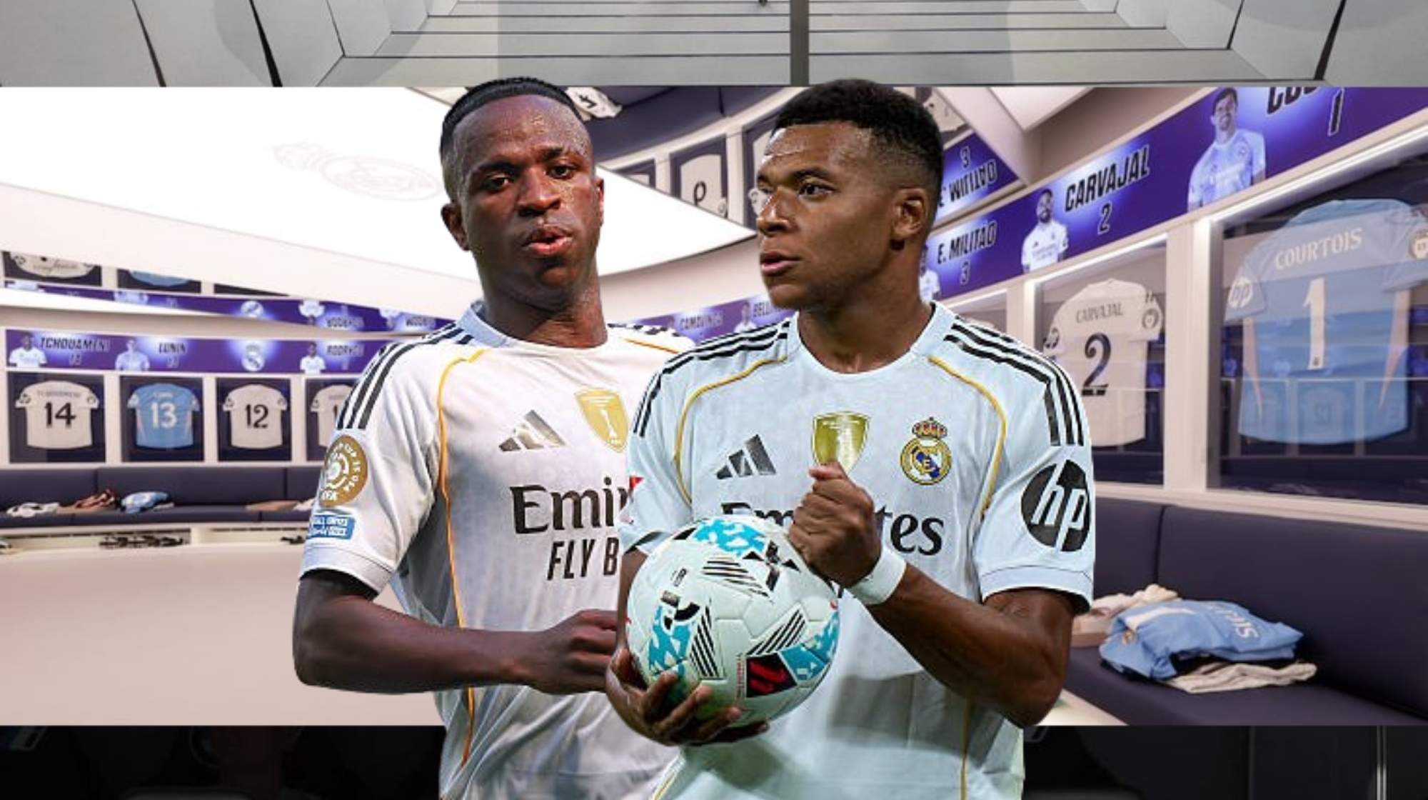 Ya puedes entrar al nuevo vestuario de Mbappé y Vinicius. 