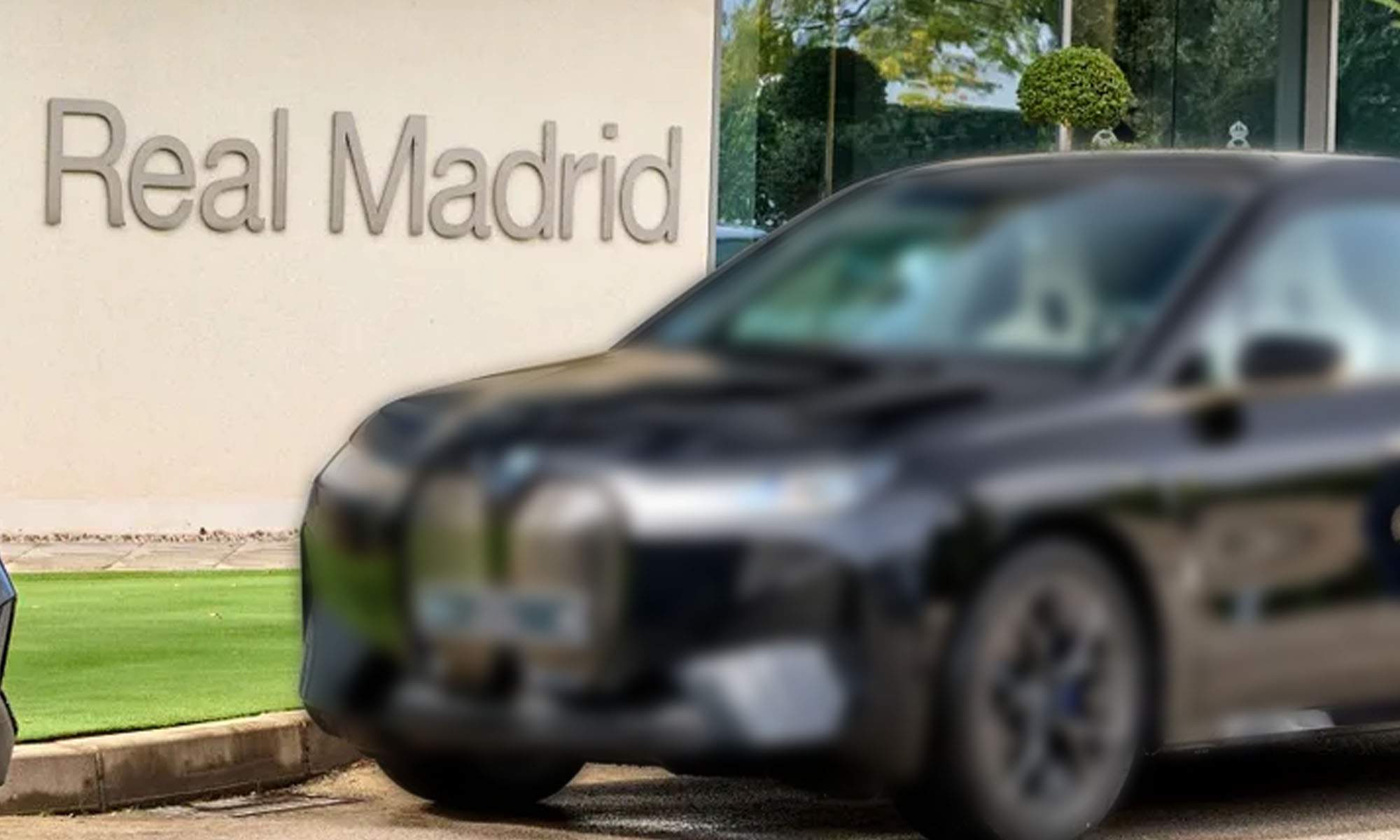 BMW de incógnito en fondo del Real Madrid