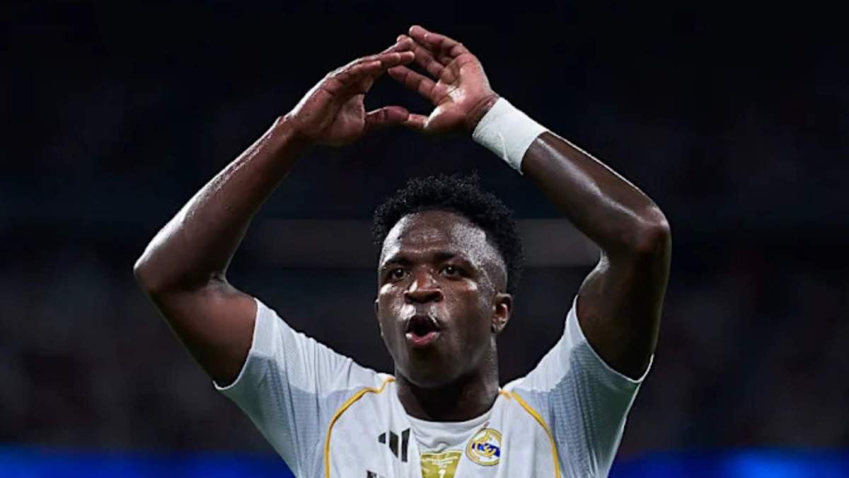 Vinicius Junior celebrando su gol ante el RCD Mallorca Vinicius Junior celebrando su gol ante el RCD Mallorca
