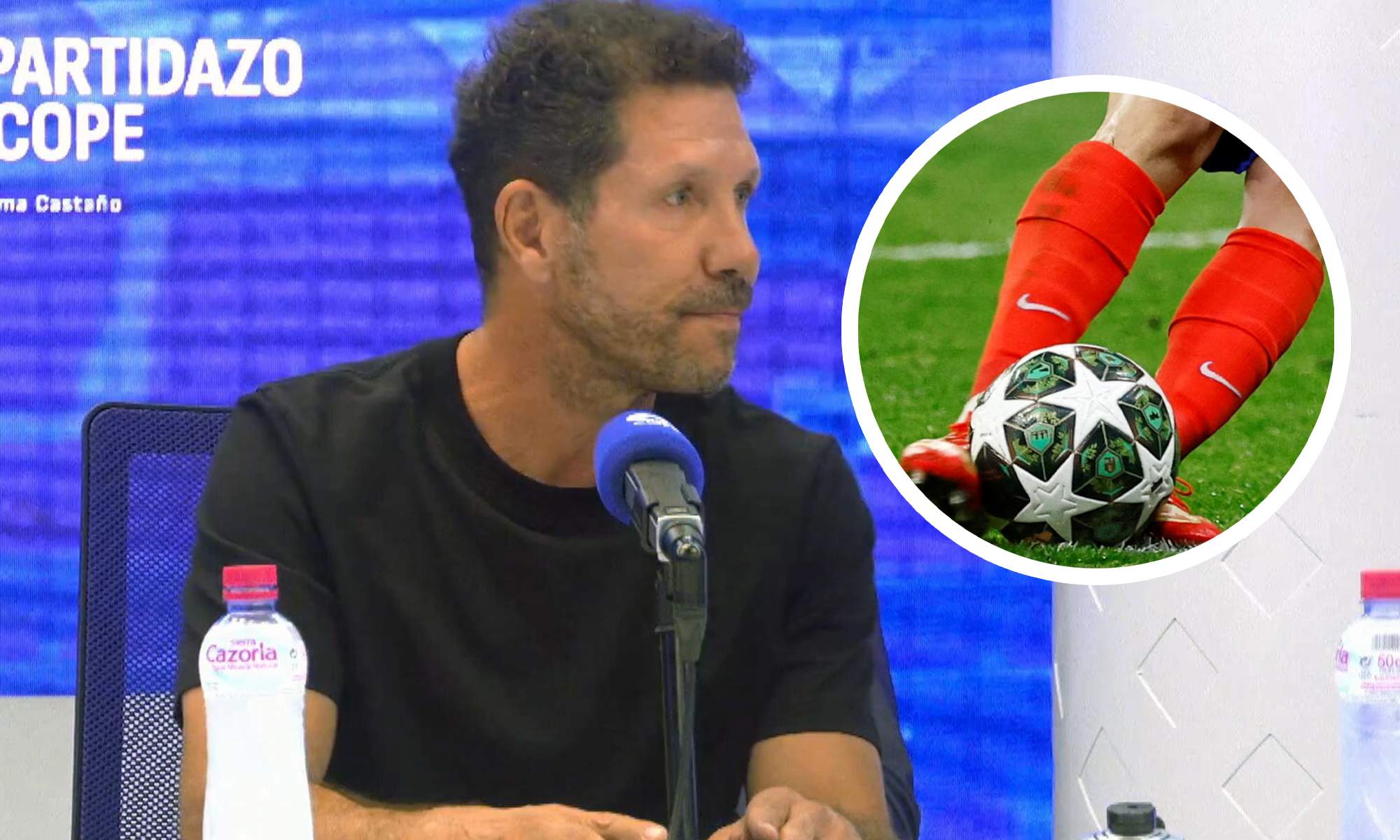 Simeone se quita la careta con el penalti de Julián ante el Madrid: "Le dio 2 toques..."