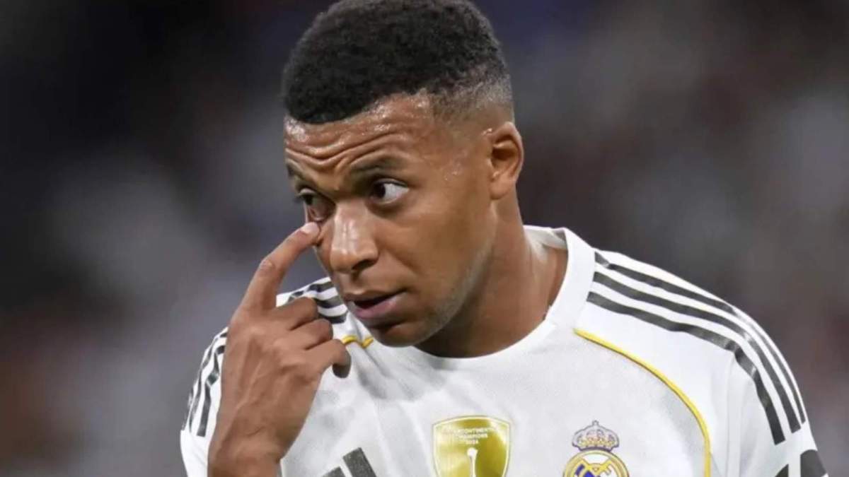 Mbappé durante un partido del Real Madrid