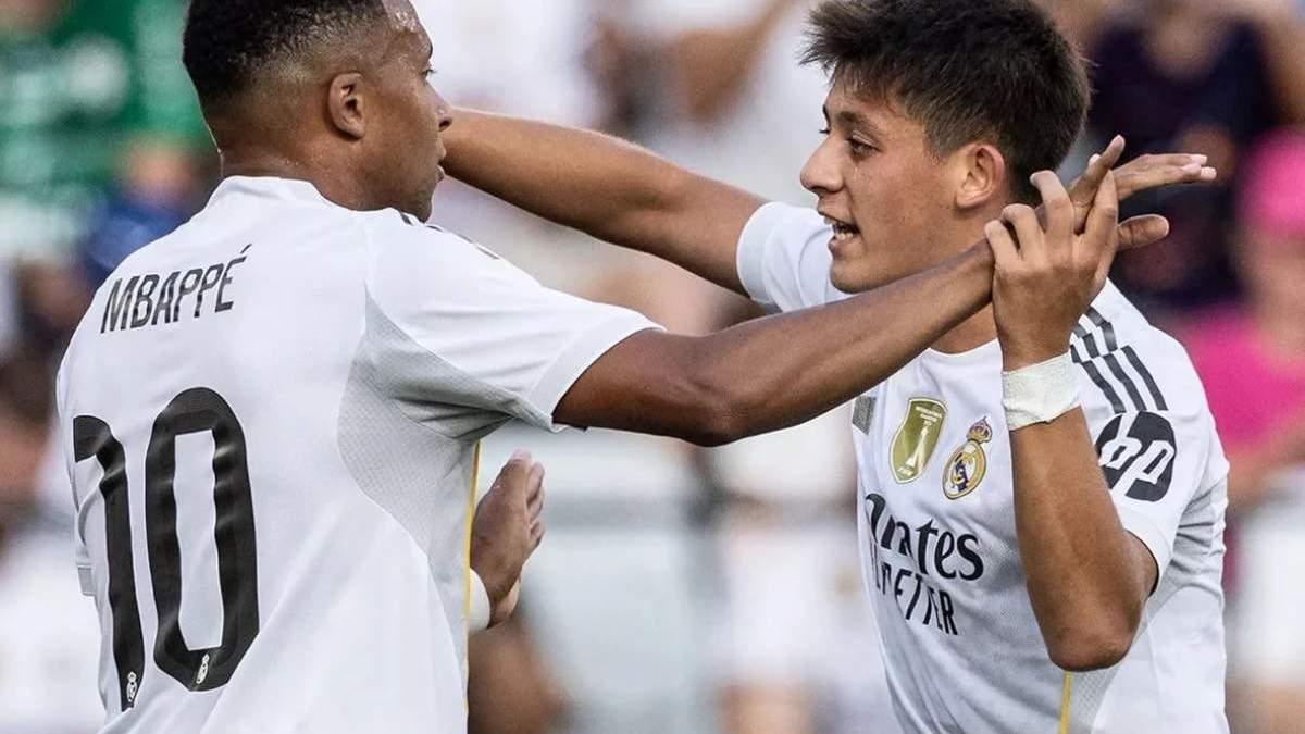 Kylian Mbappé y Arda Guler Kylian Mbappé y Arda Guler