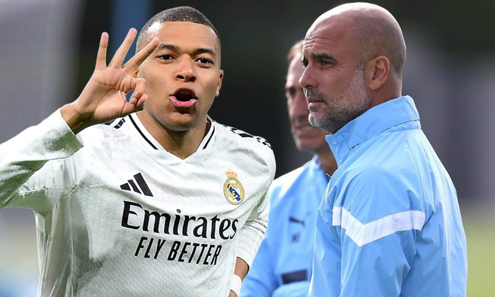 Guardiola y Mbappé