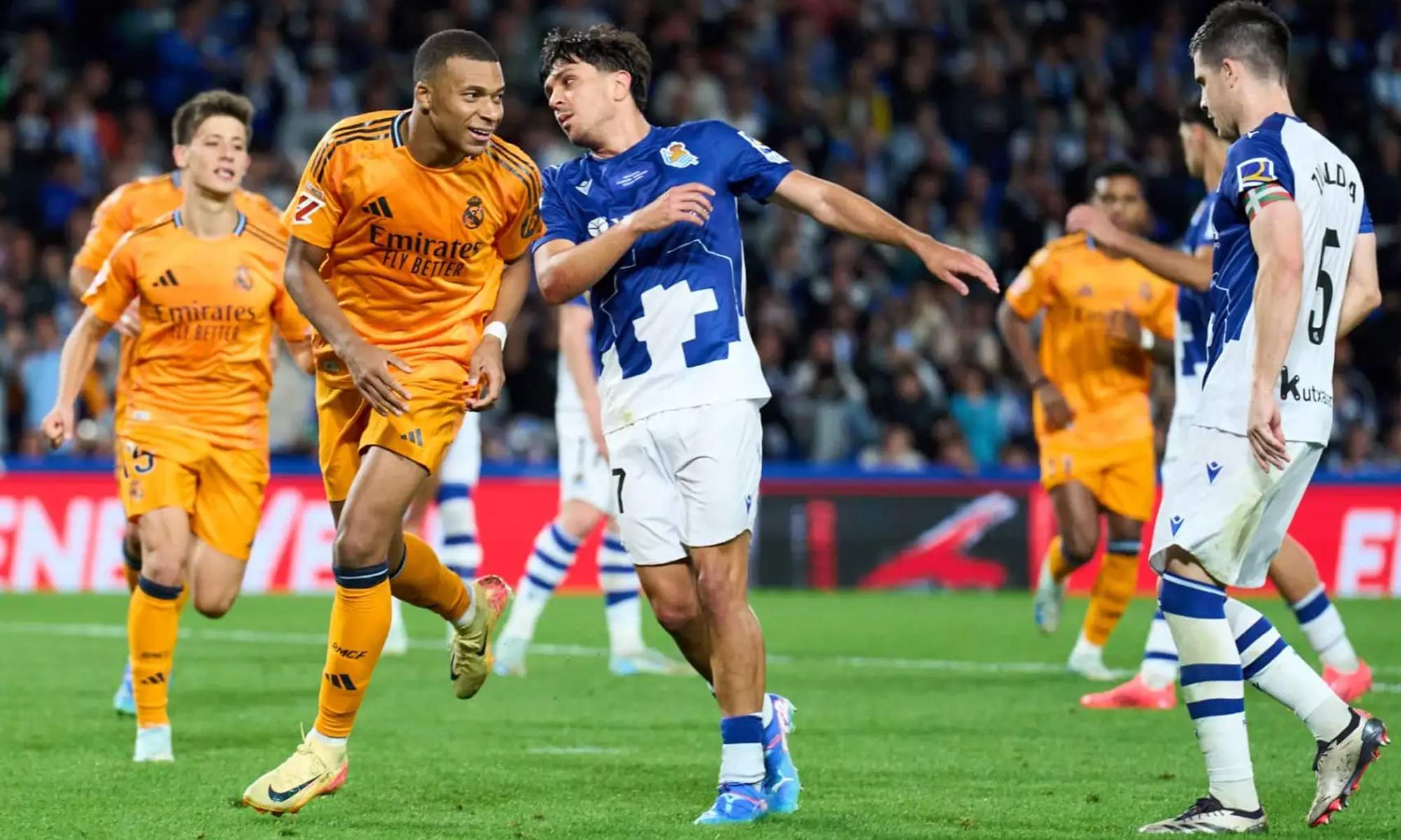 Una foto de un Real Sociedad - Real Madrid de la temporada pasada. 