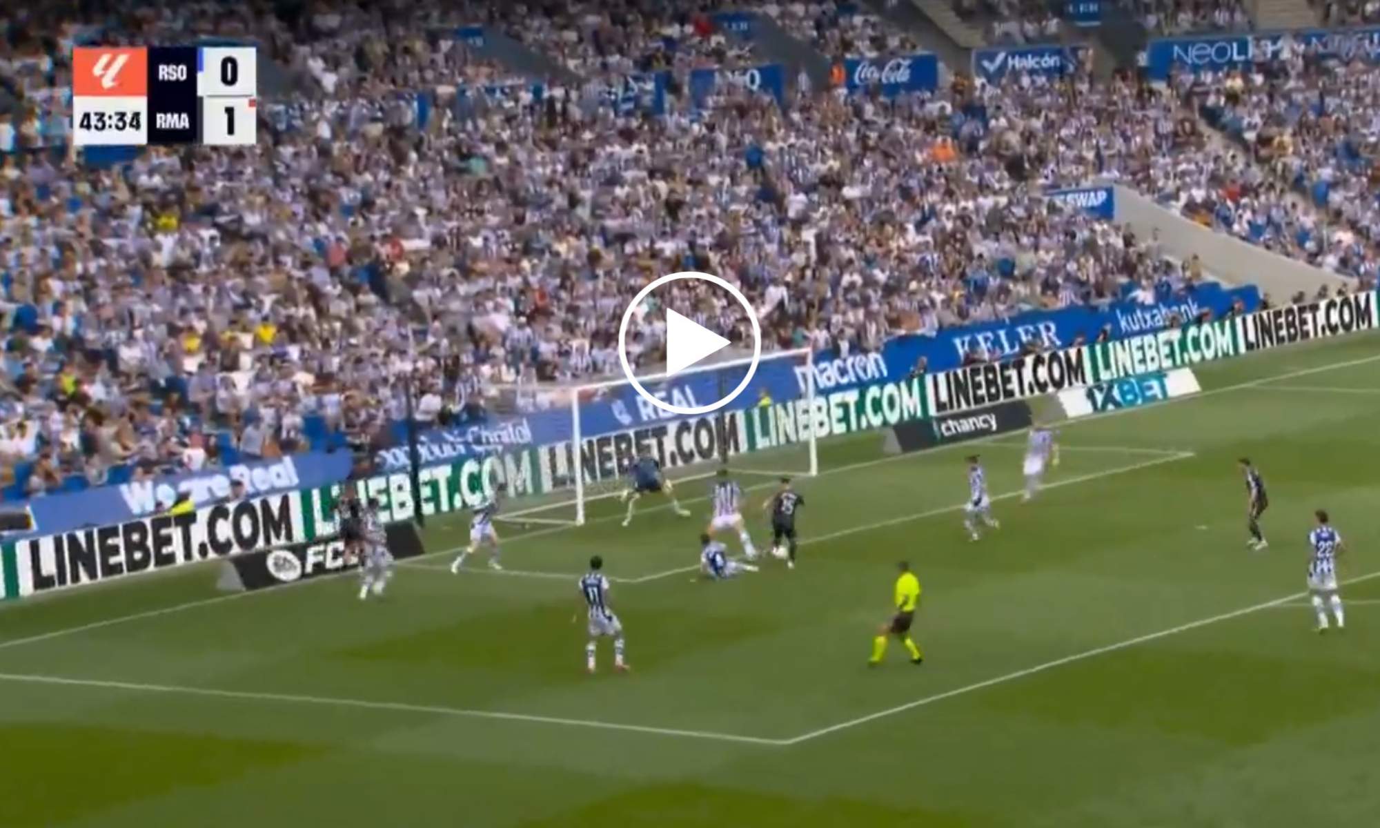 Arda Güler pone el 0-2 en el Reale Arena tras una grandísima jugada de Mbappé Arda Güler pone el 0-2 en el Reale Arena tras una grandísima jugada de Mbappé