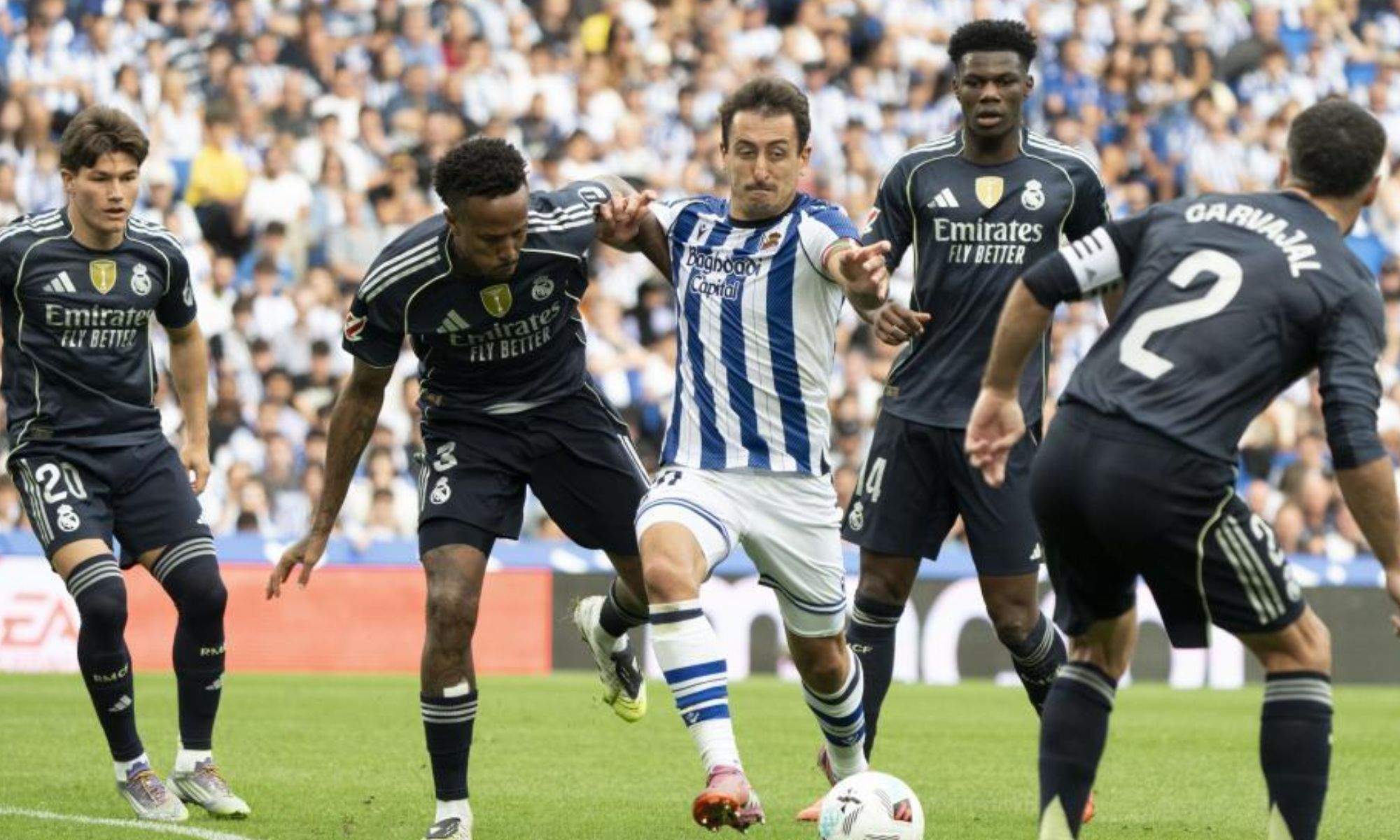El Real Madrid se ha llevado la victoria por la mínima en su visita al Reale Arena