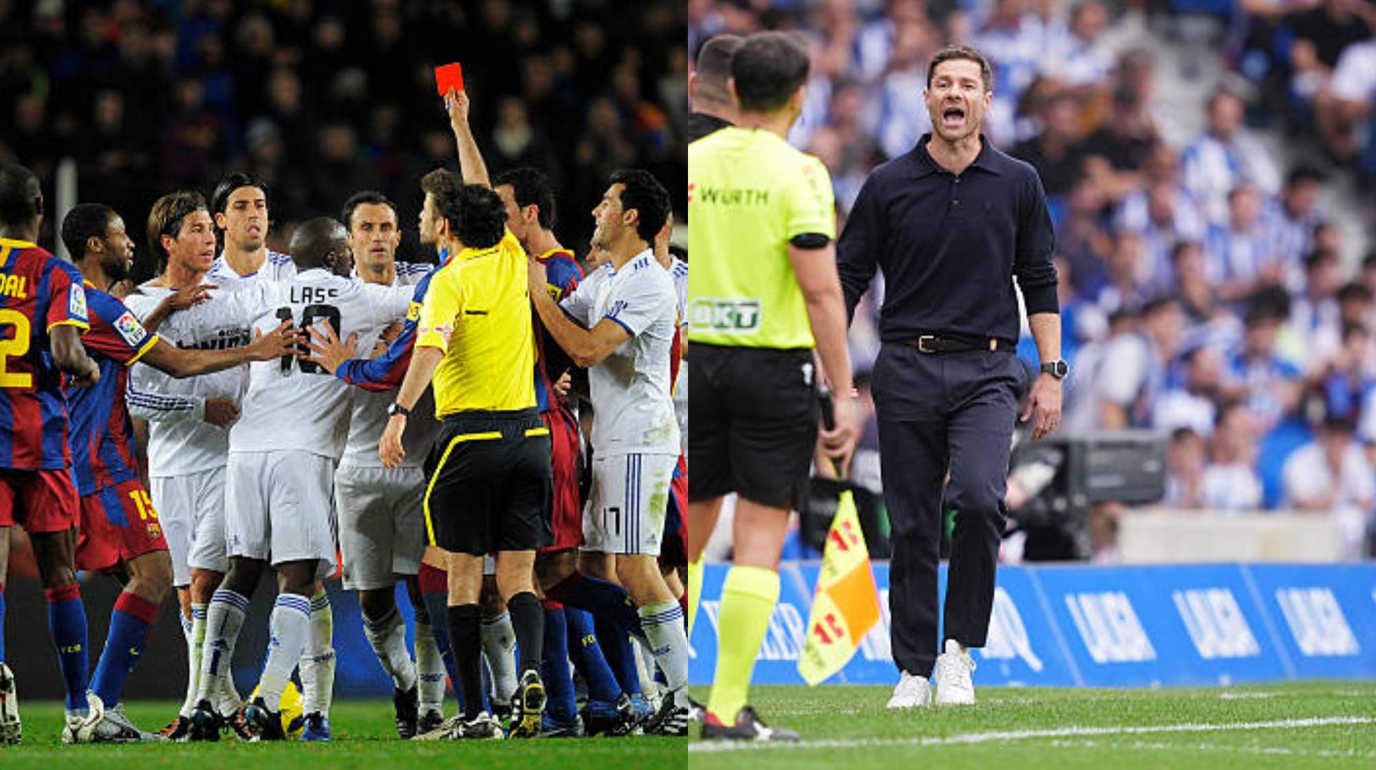 El saldo del Real Madrid y Barcelona con las expulsiones preocupa en Valdebebas. 