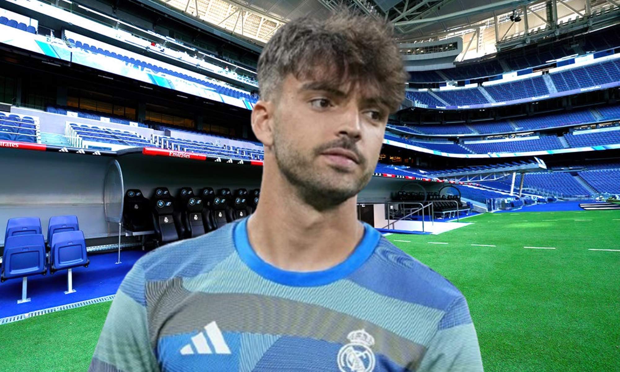 Raúl Asencio y el Santiago Bernabéu.