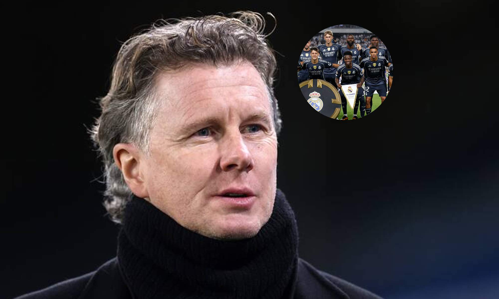 McManaman y un once del Real Madrid.