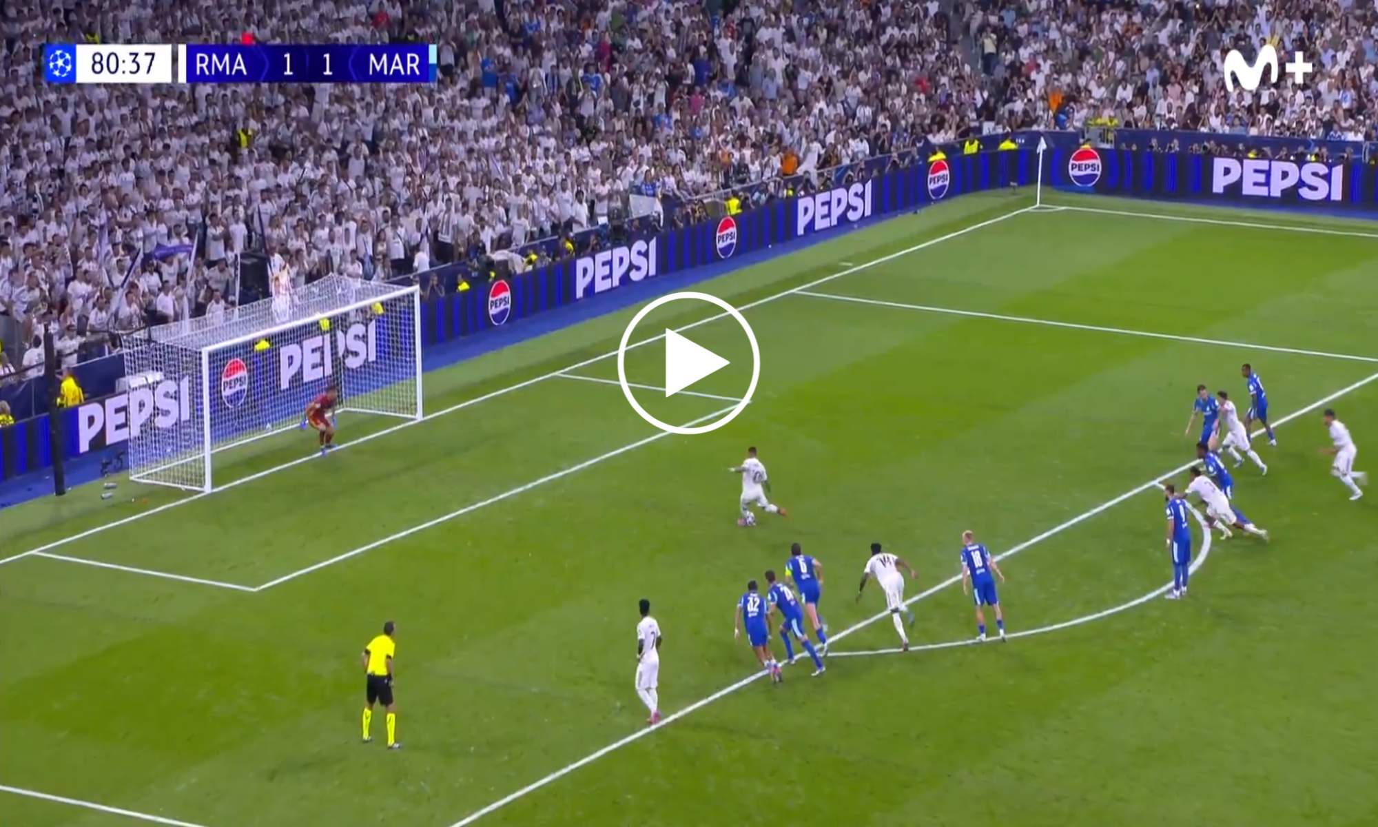 Mbappé puso al Real Madrid por delante desde los once metros: no falló