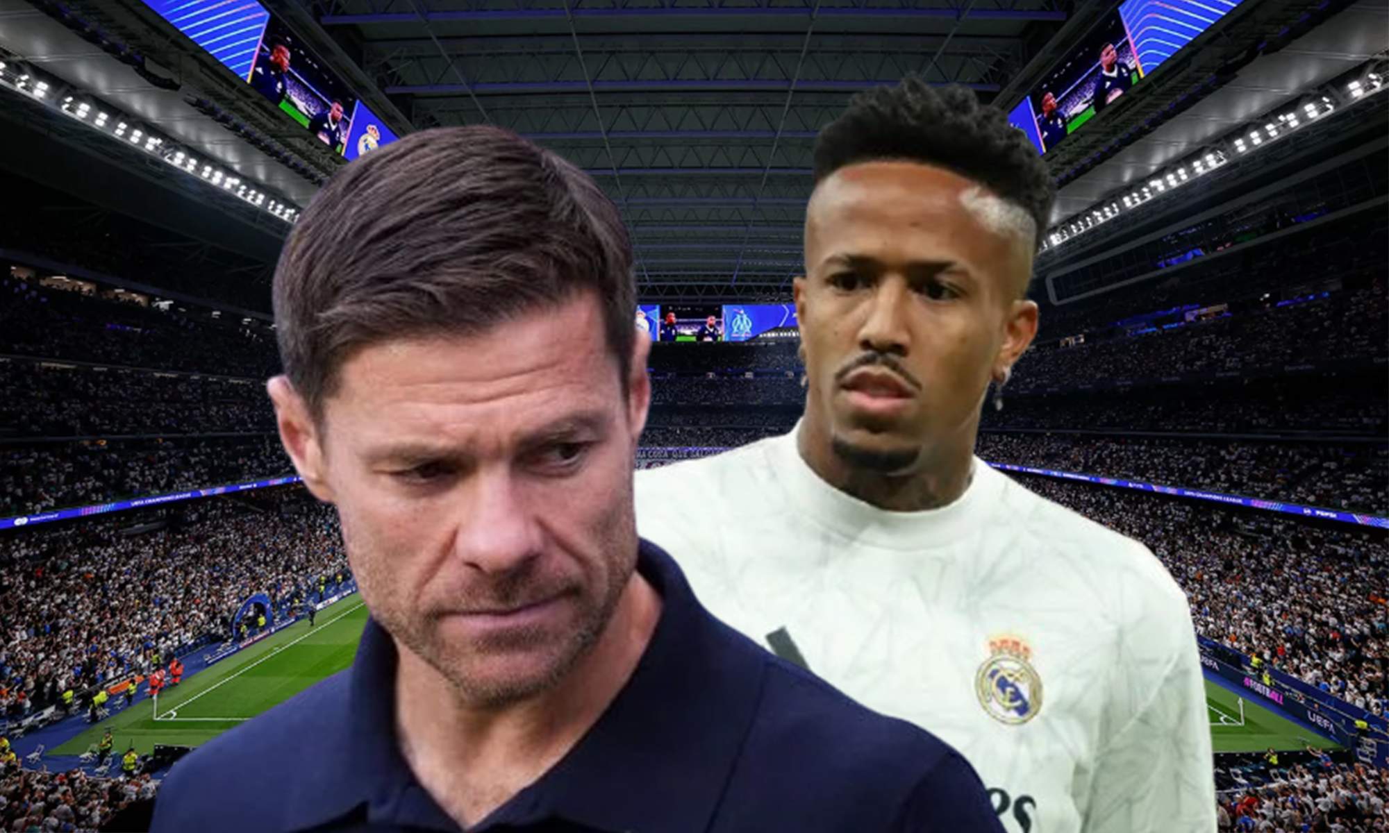 Xabi Alonso, Eder Militao y el Santiago Bernabéu. 