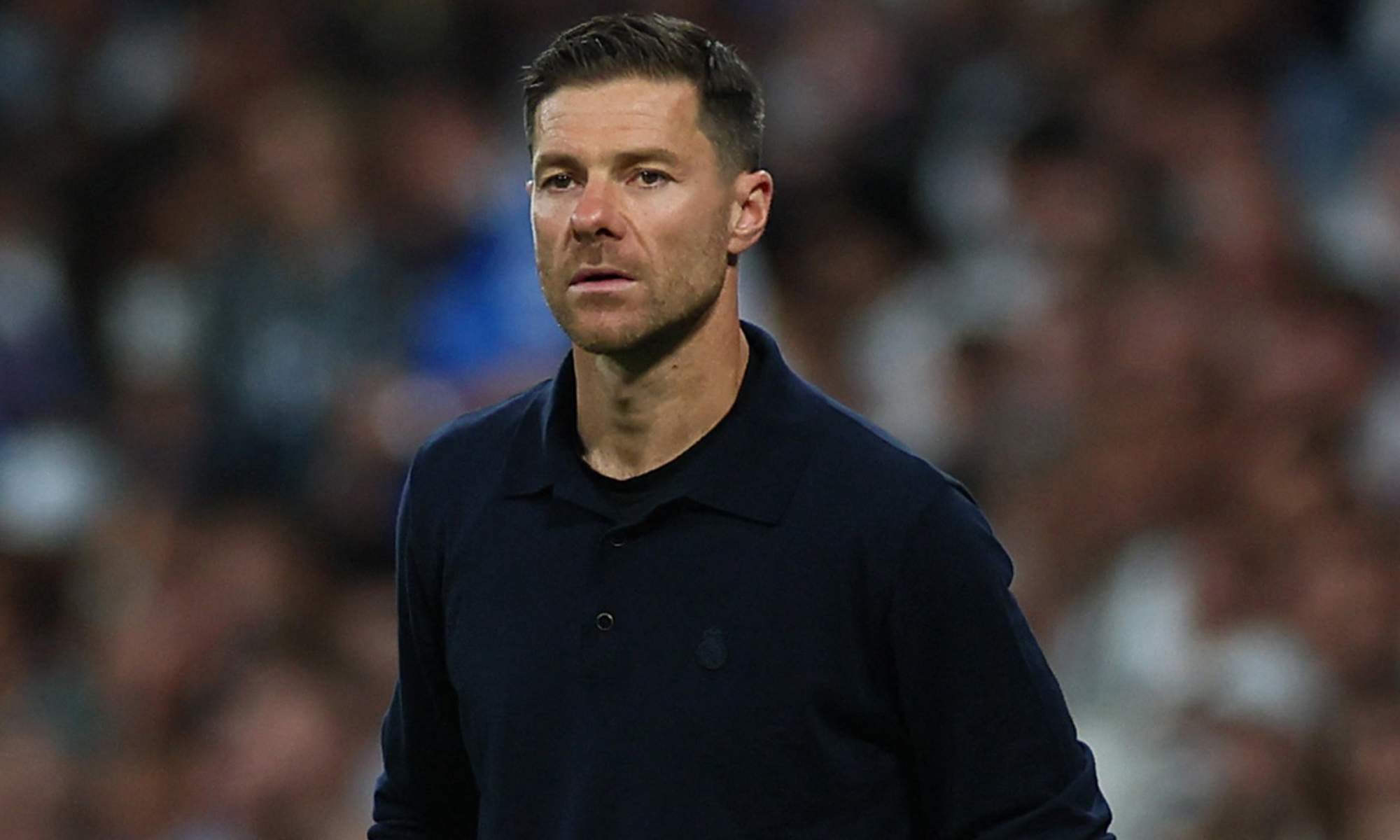Xabi Alonso durante un partido con el Real Madrid. 